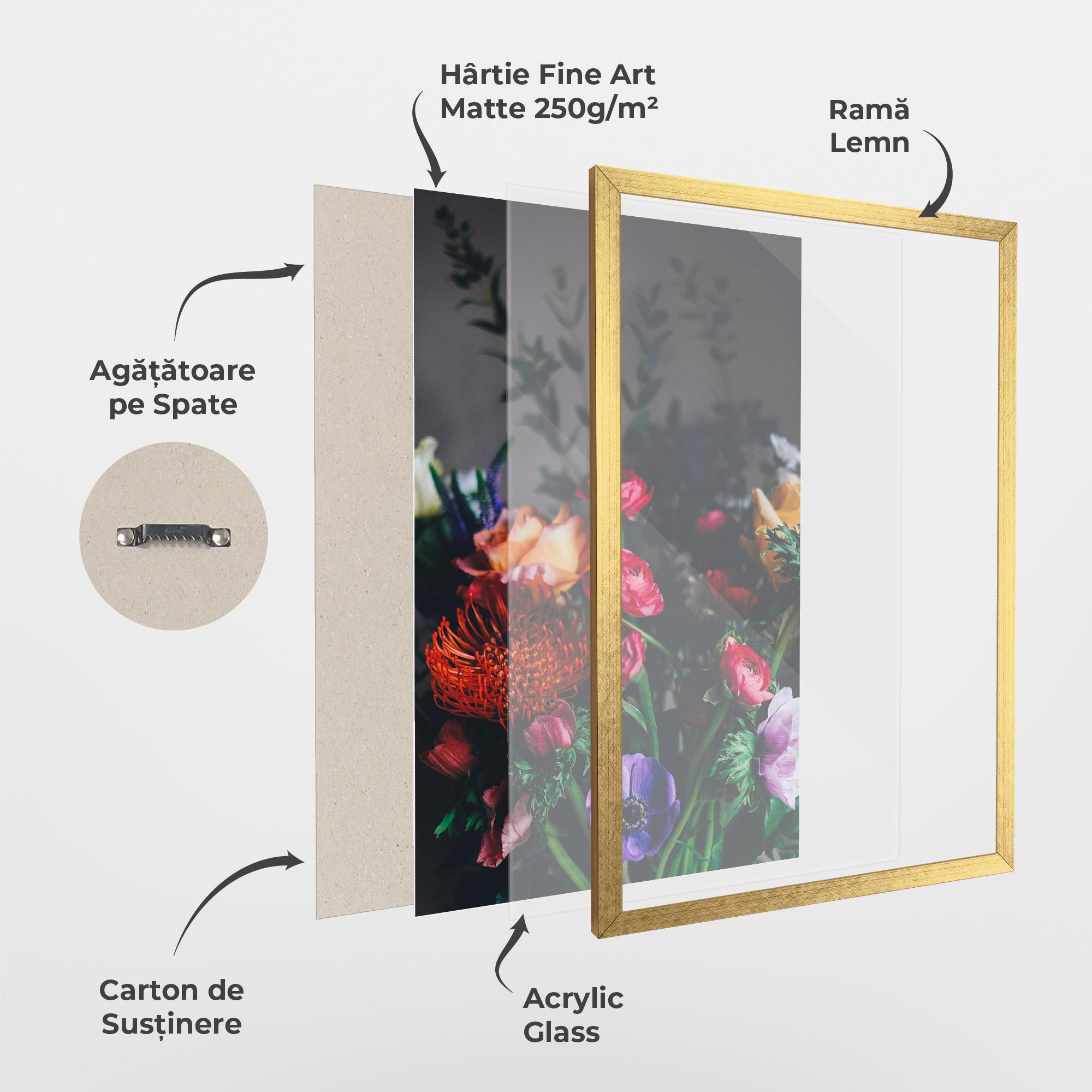 Poster Înrămat Flower Garden mockup 1