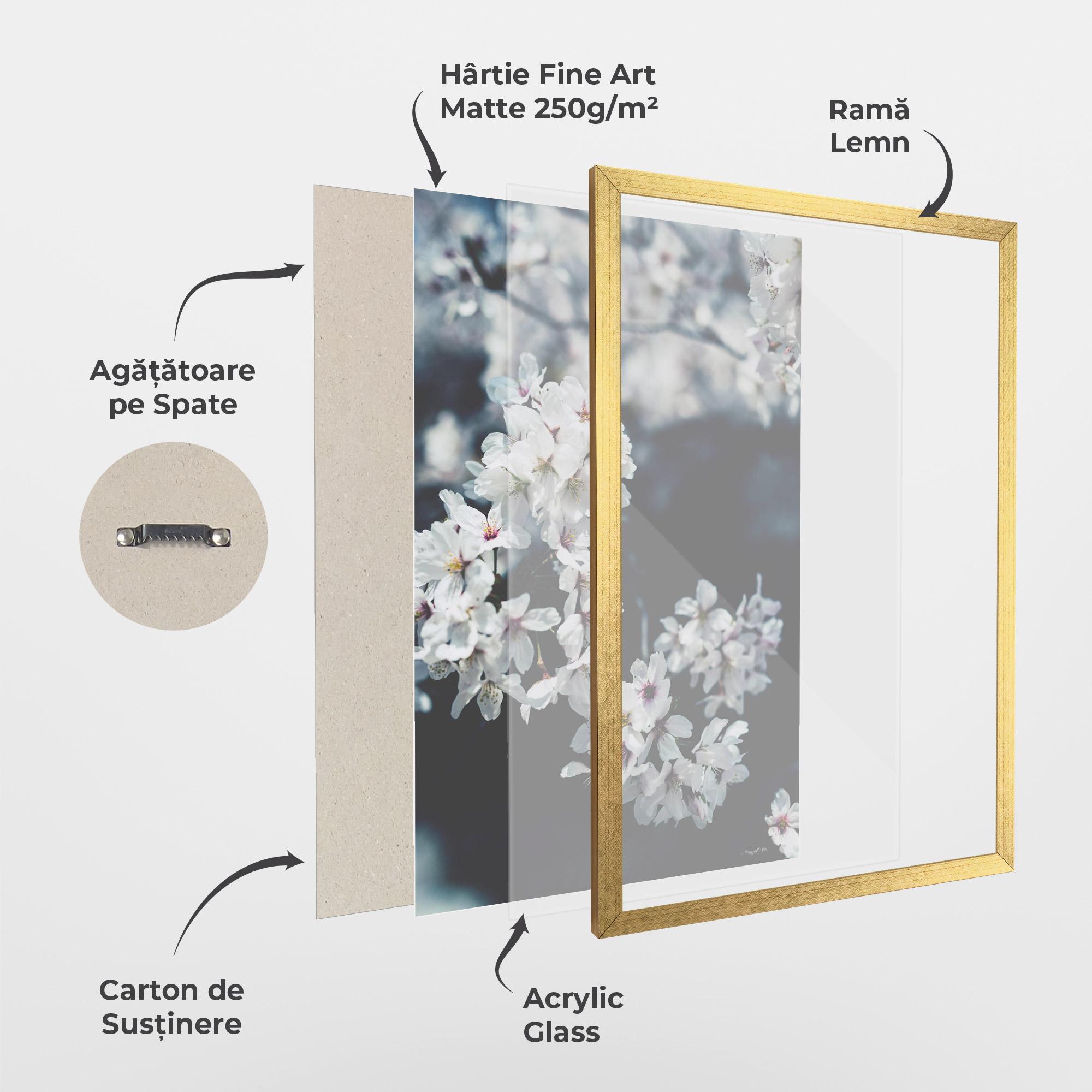 Poster Înrămat White Tree mockup 1