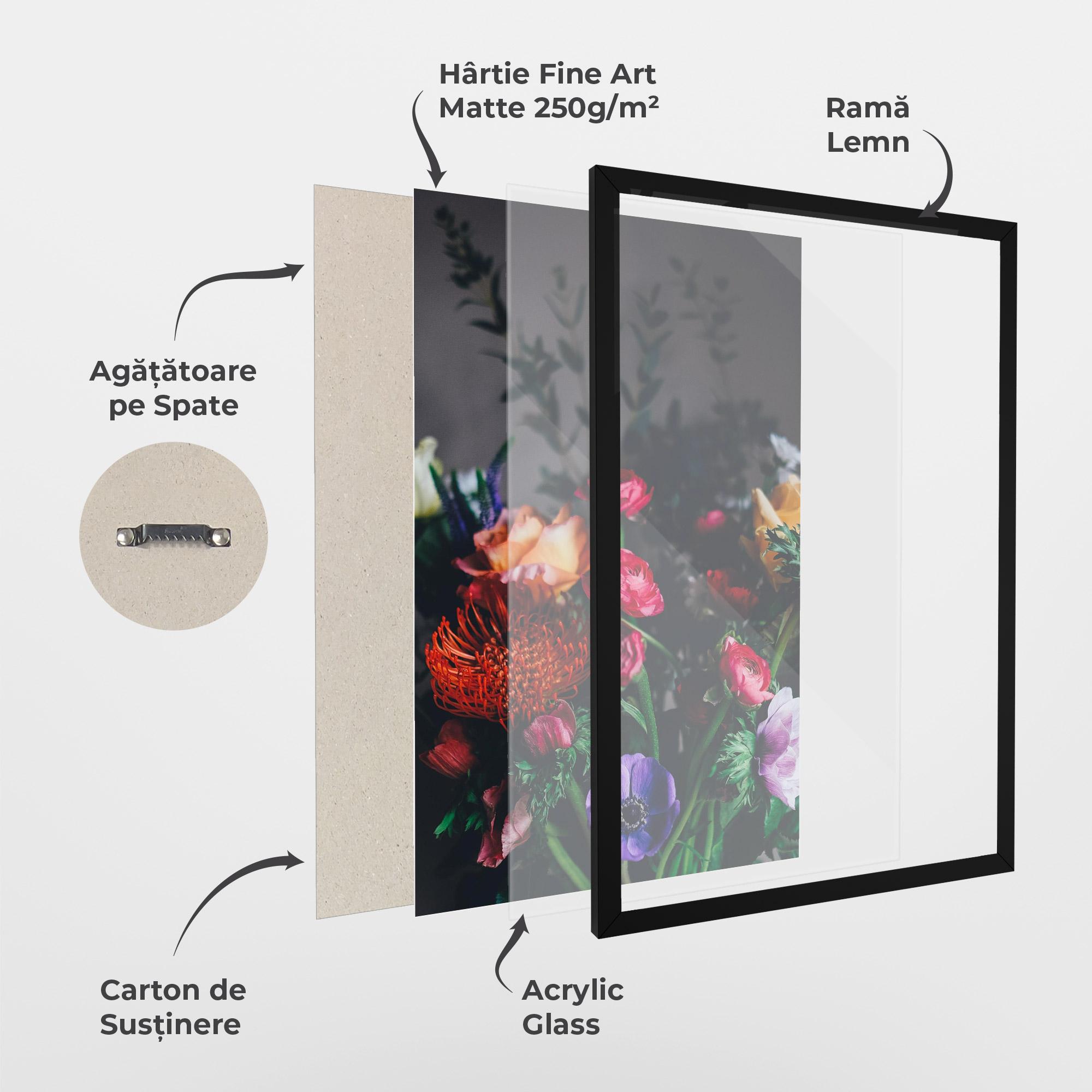 Poster Înrămat Flower Garden mockup 1
