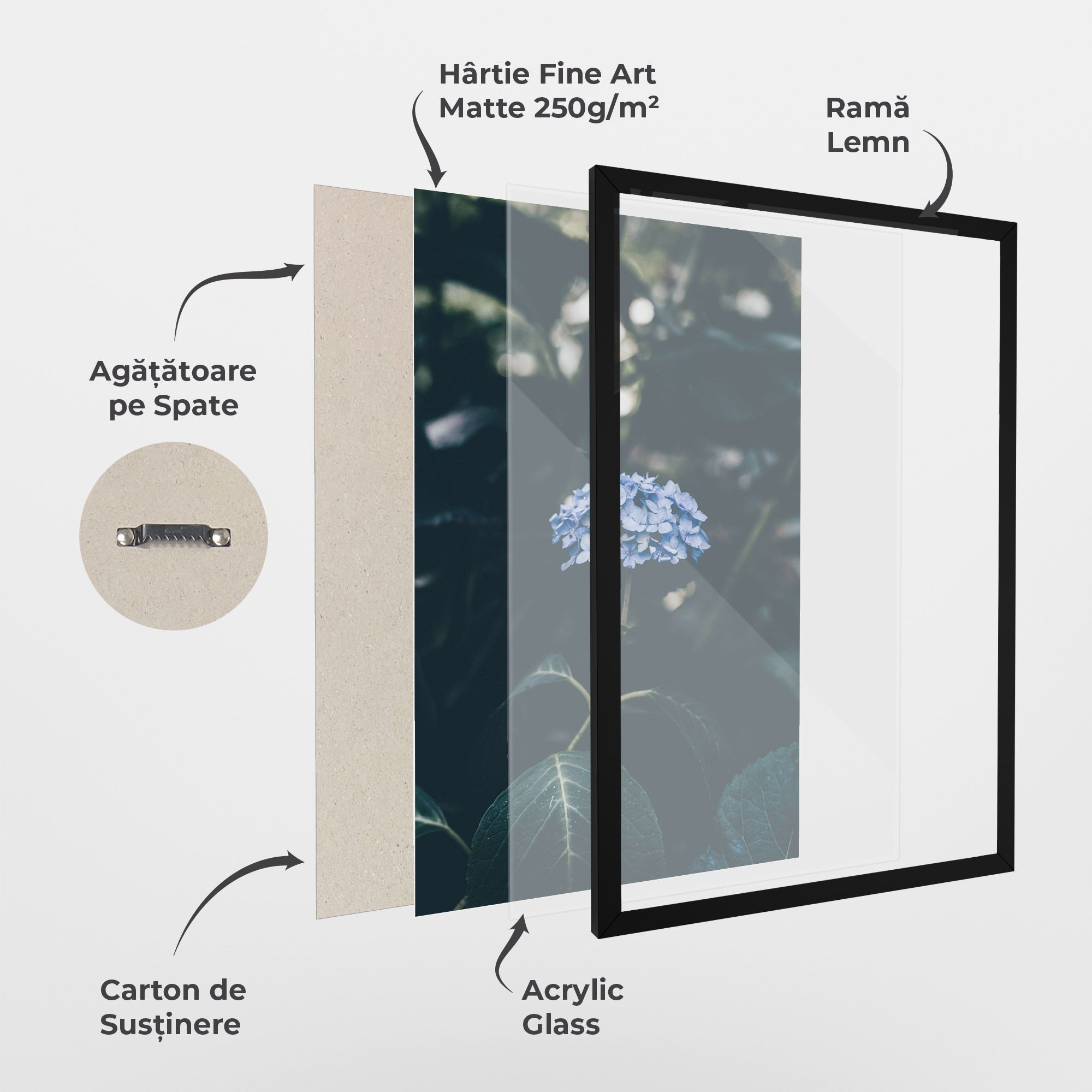 Forest Blue Flower mockup 1