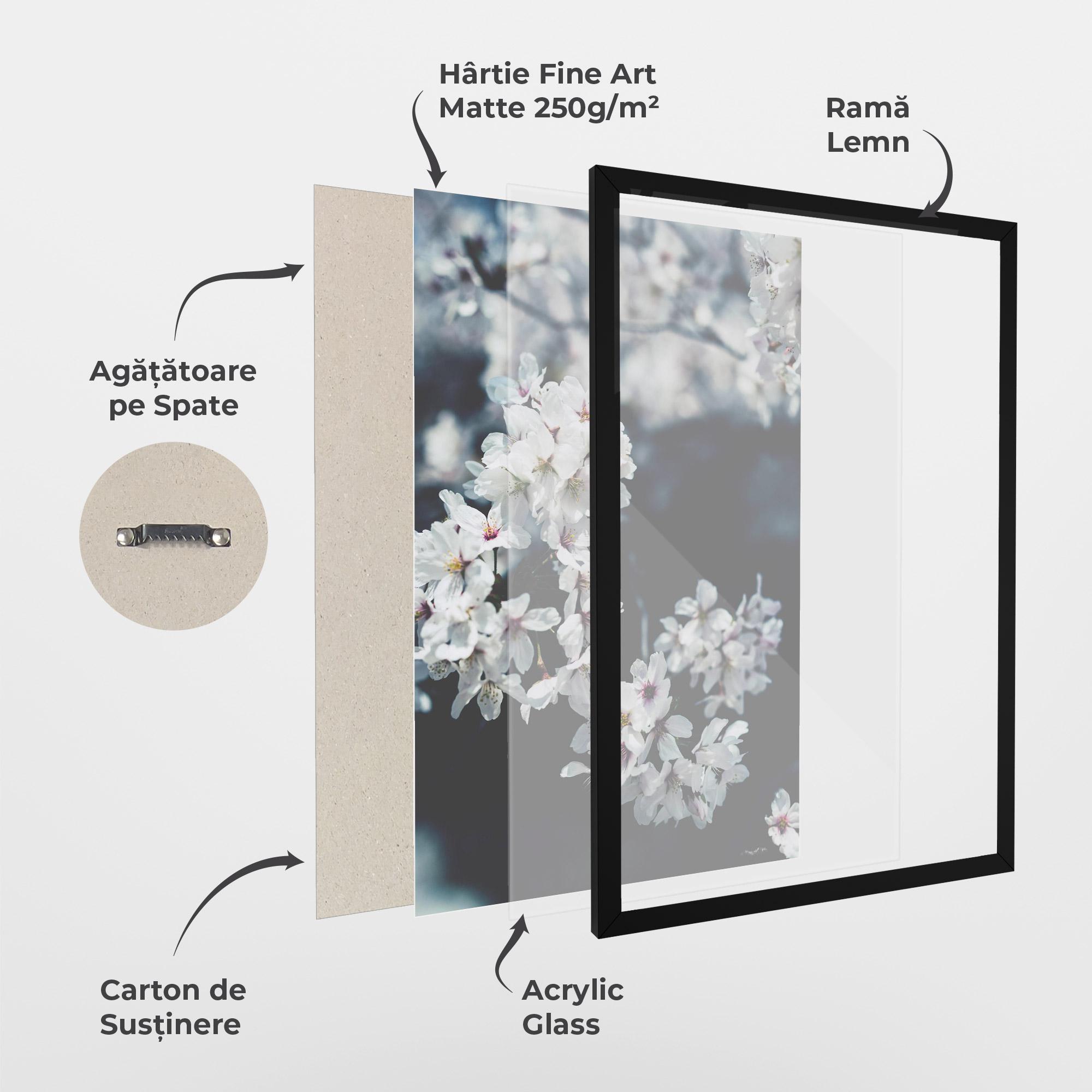 Poster Înrămat White Tree mockup 1