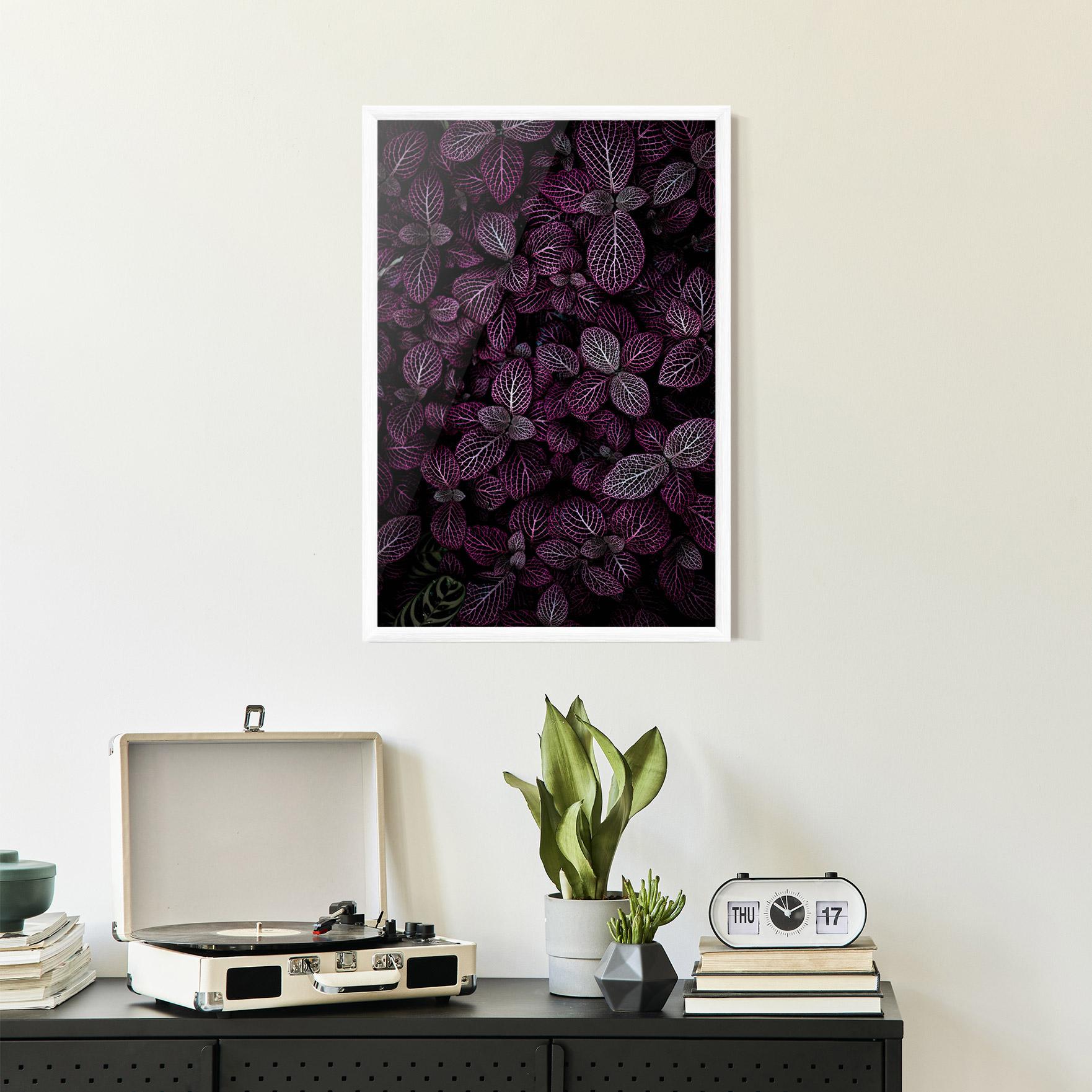 Poster Înrămat Purple Leaves mockup 2