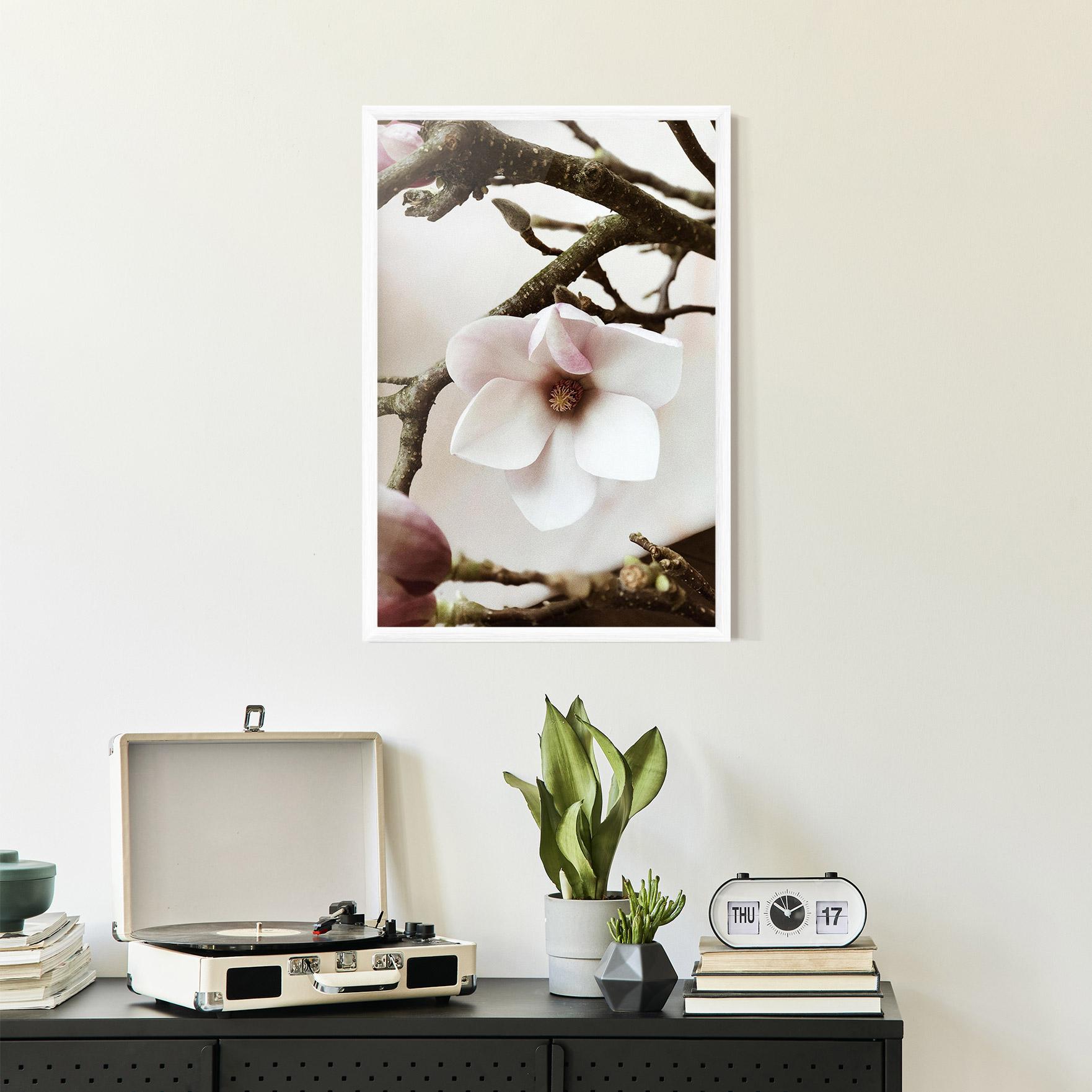 Poster Înrămat White Flower Tree mockup 2