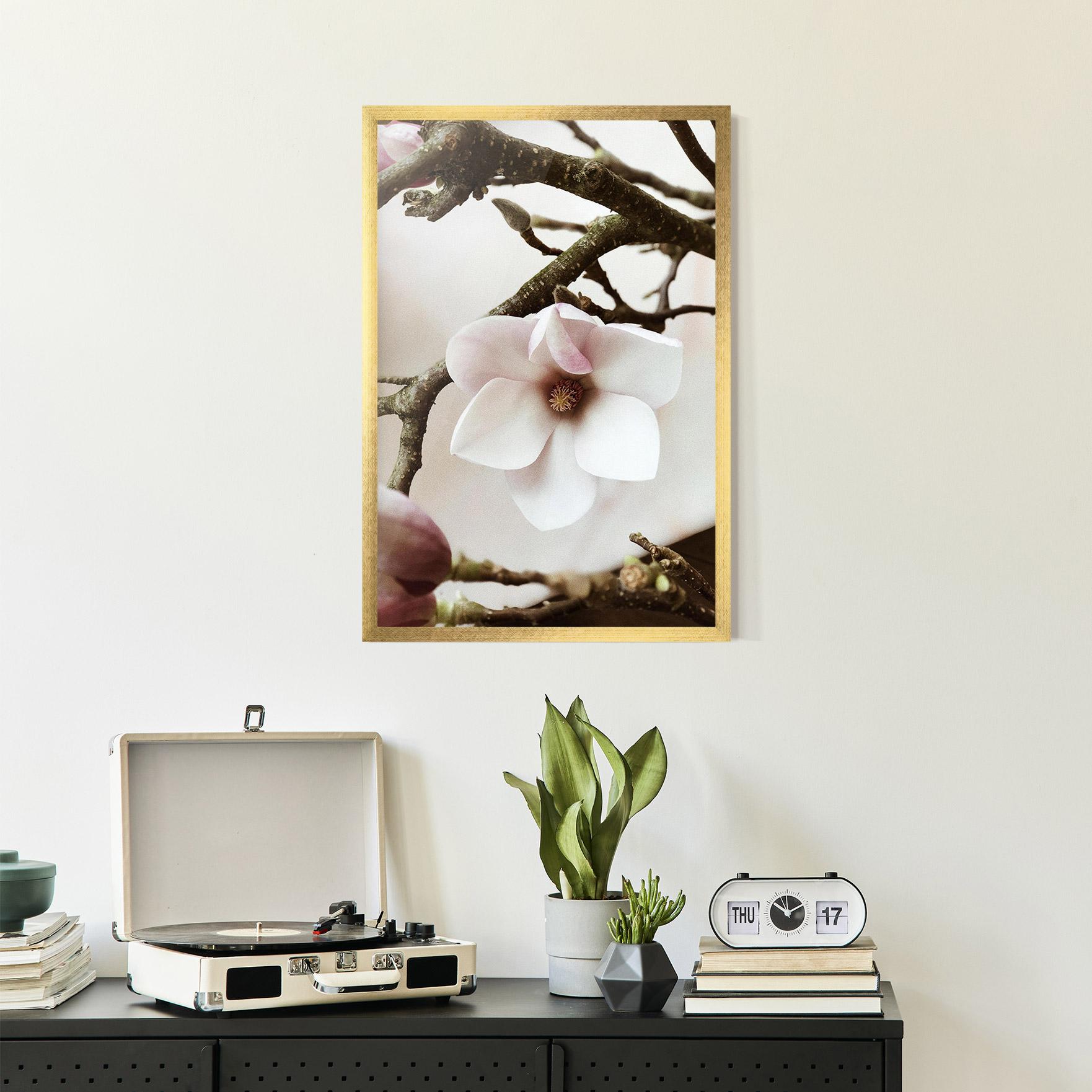 Poster Înrămat White Flower Tree mockup 2