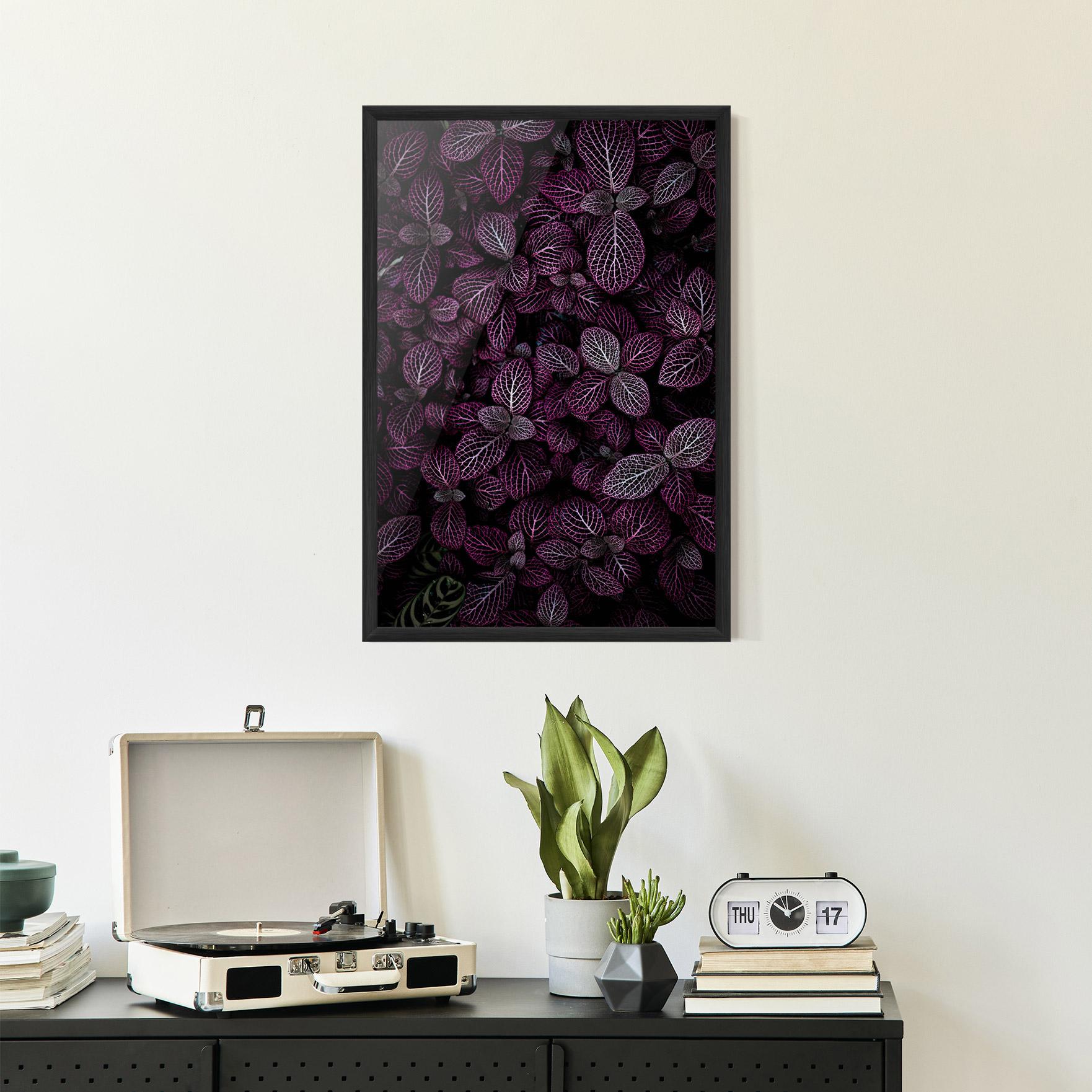 Poster Înrămat Purple Leaves mockup 2