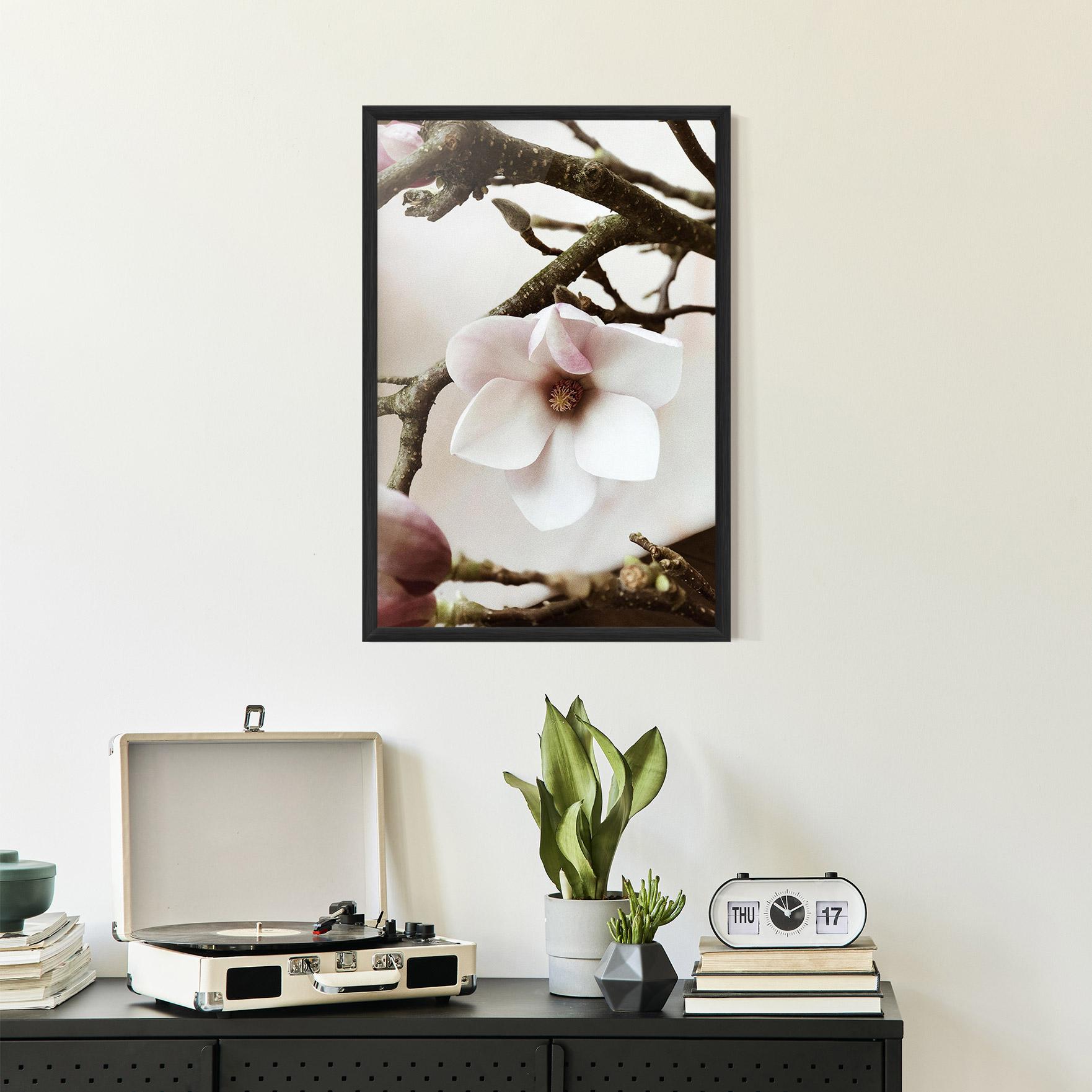 Poster Înrămat White Flower Tree mockup 2