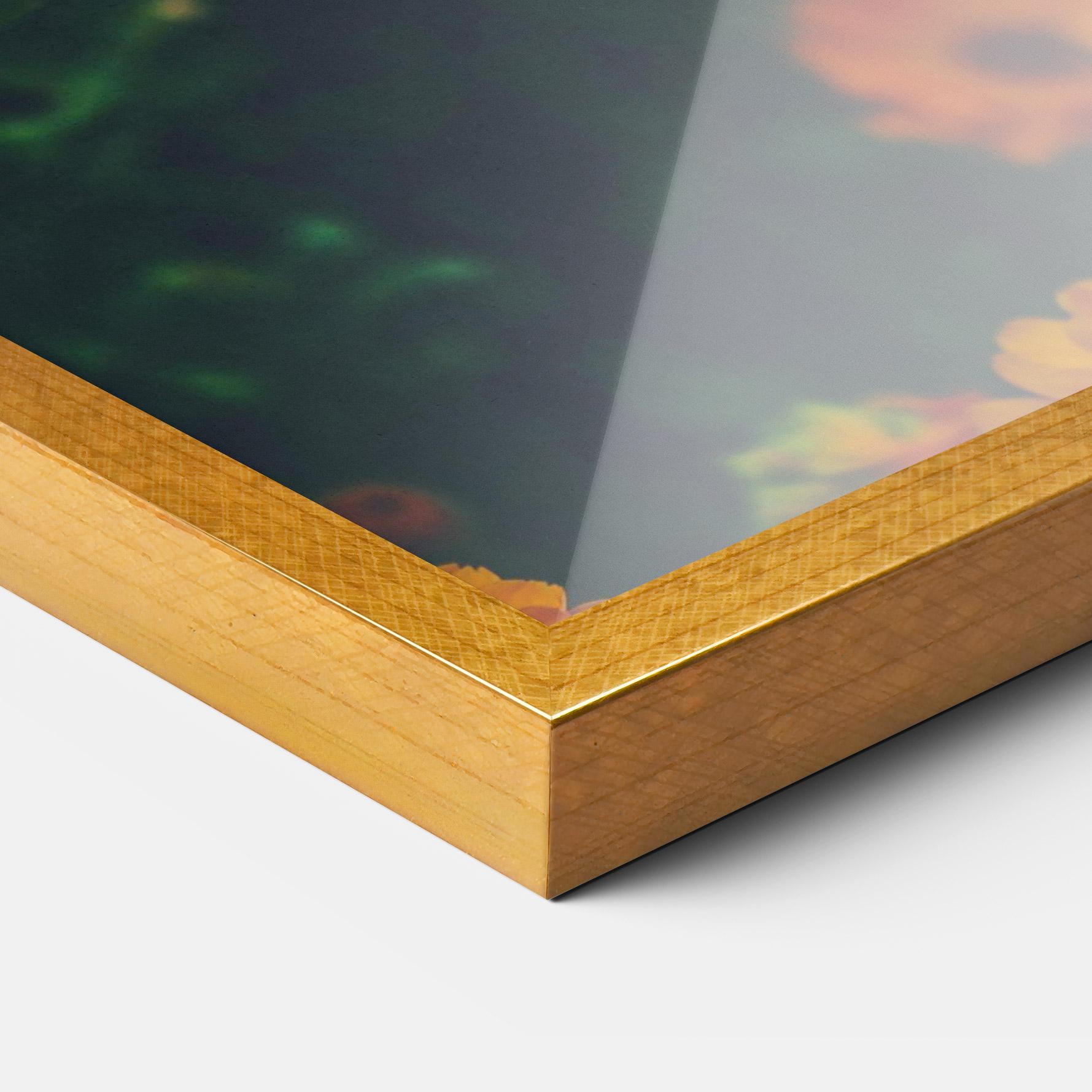 Poster Înrămat Garden Orange Flowers mockup 3