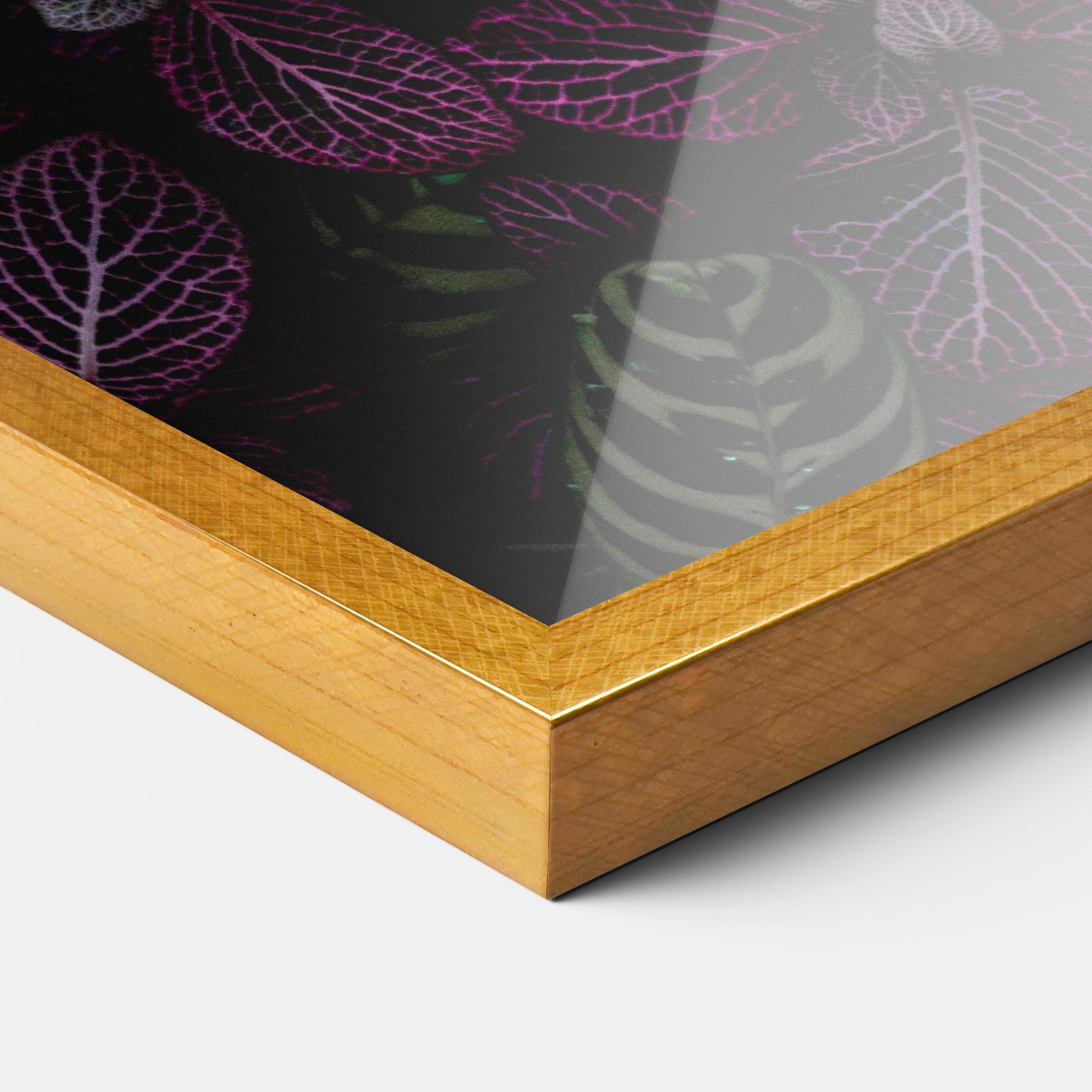 Poster Înrămat Purple Leaves mockup 3