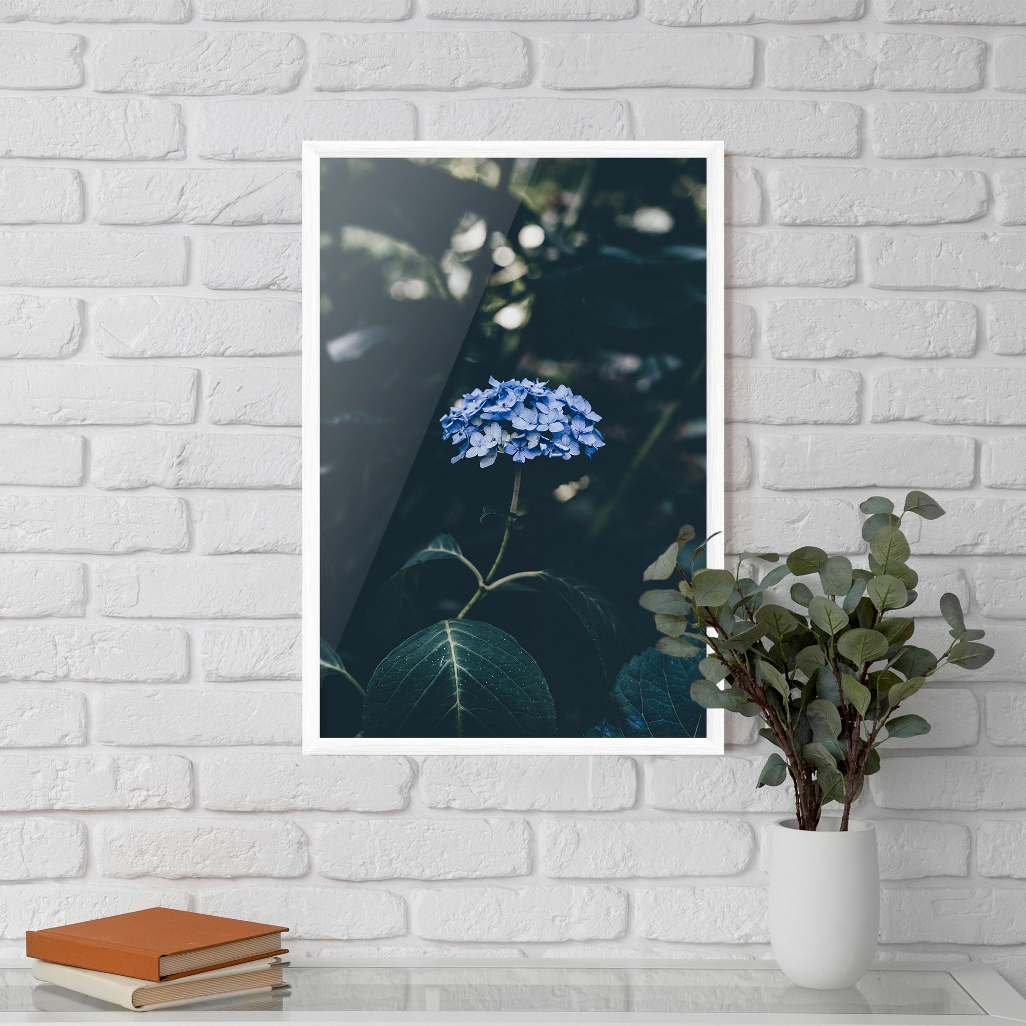 Forest Blue Flower mockup 5