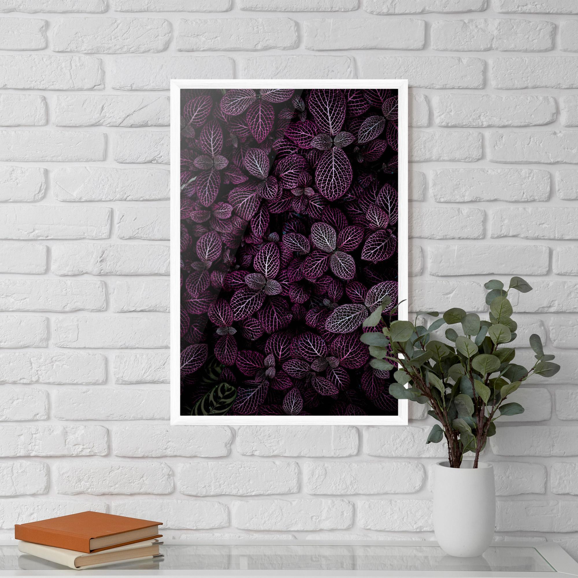 Poster Înrămat Purple Leaves mockup 5