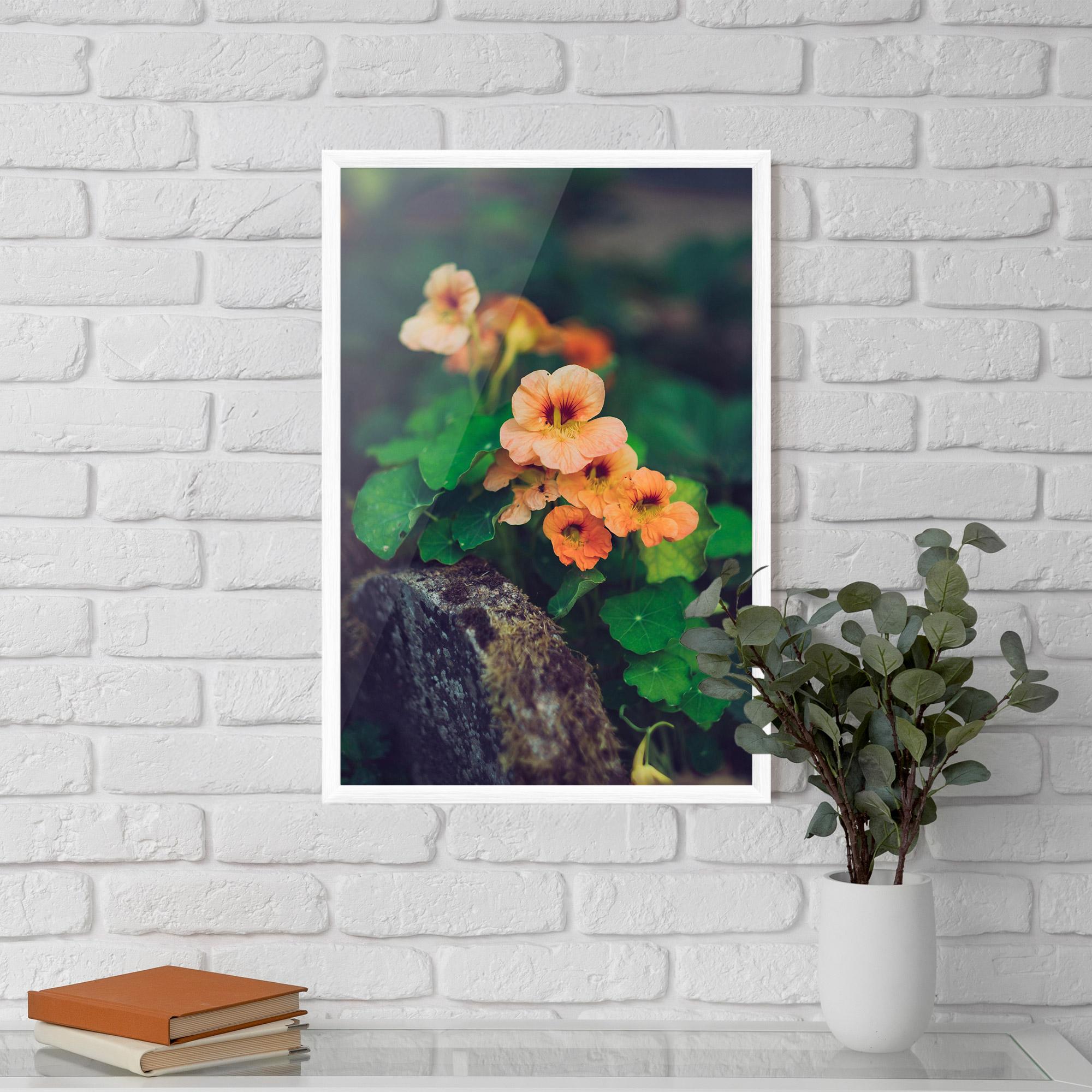 Poster Înrămat Small Pink Flowers mockup 5