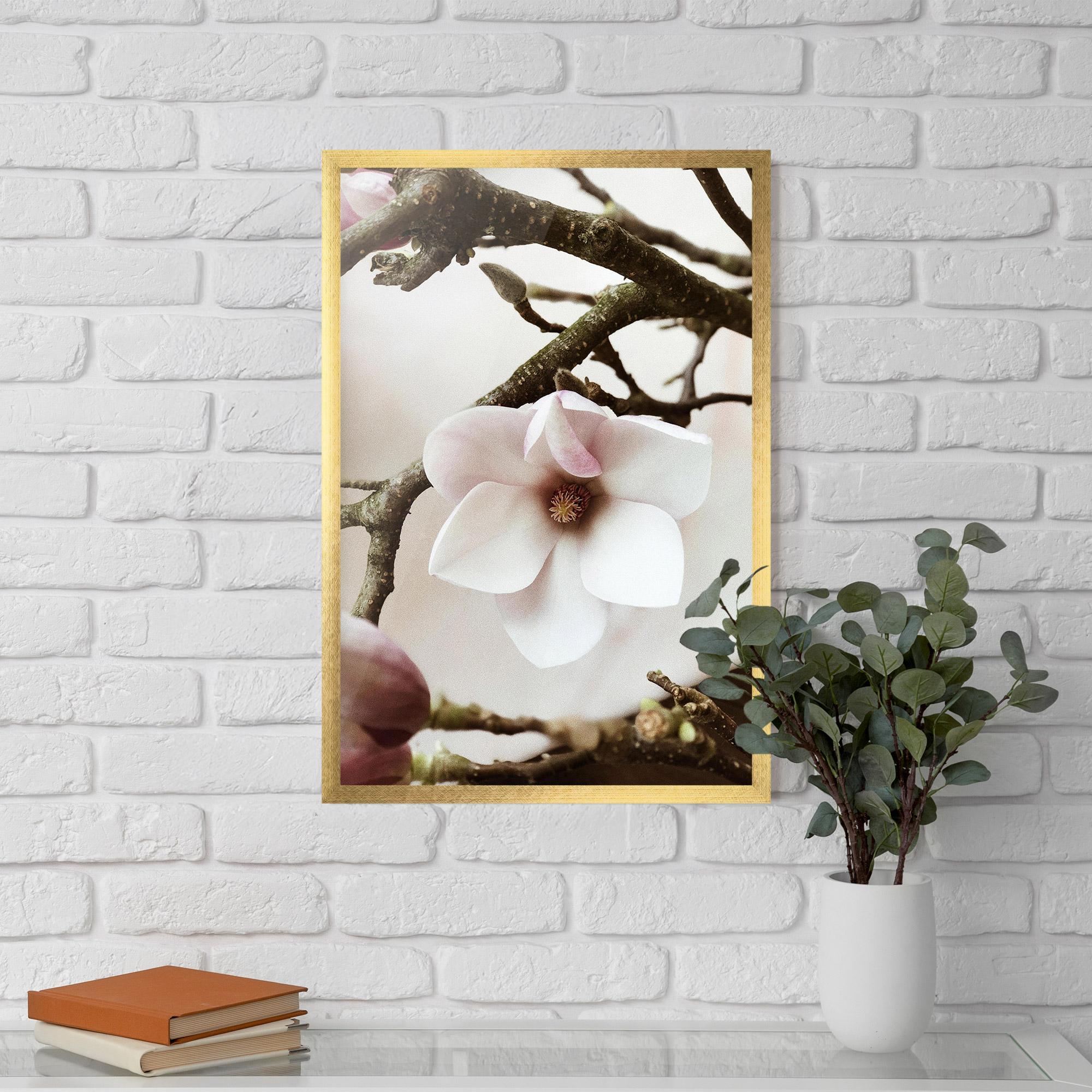 Poster Înrămat White Flower Tree mockup 5