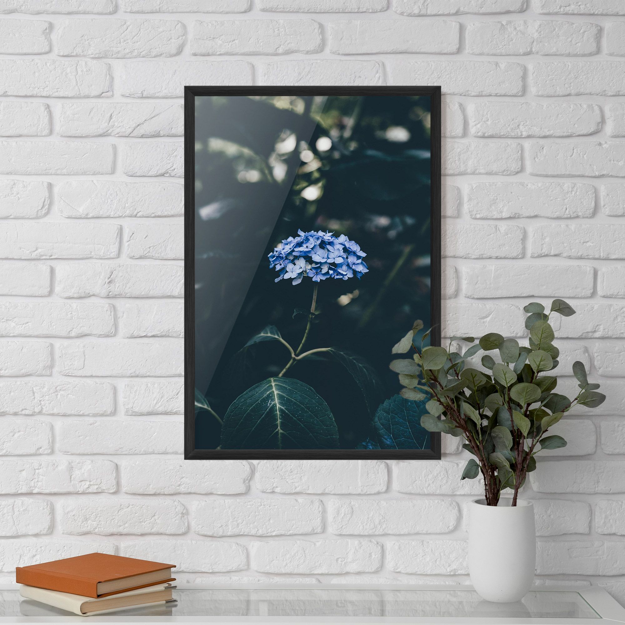 Forest Blue Flower mockup 5
