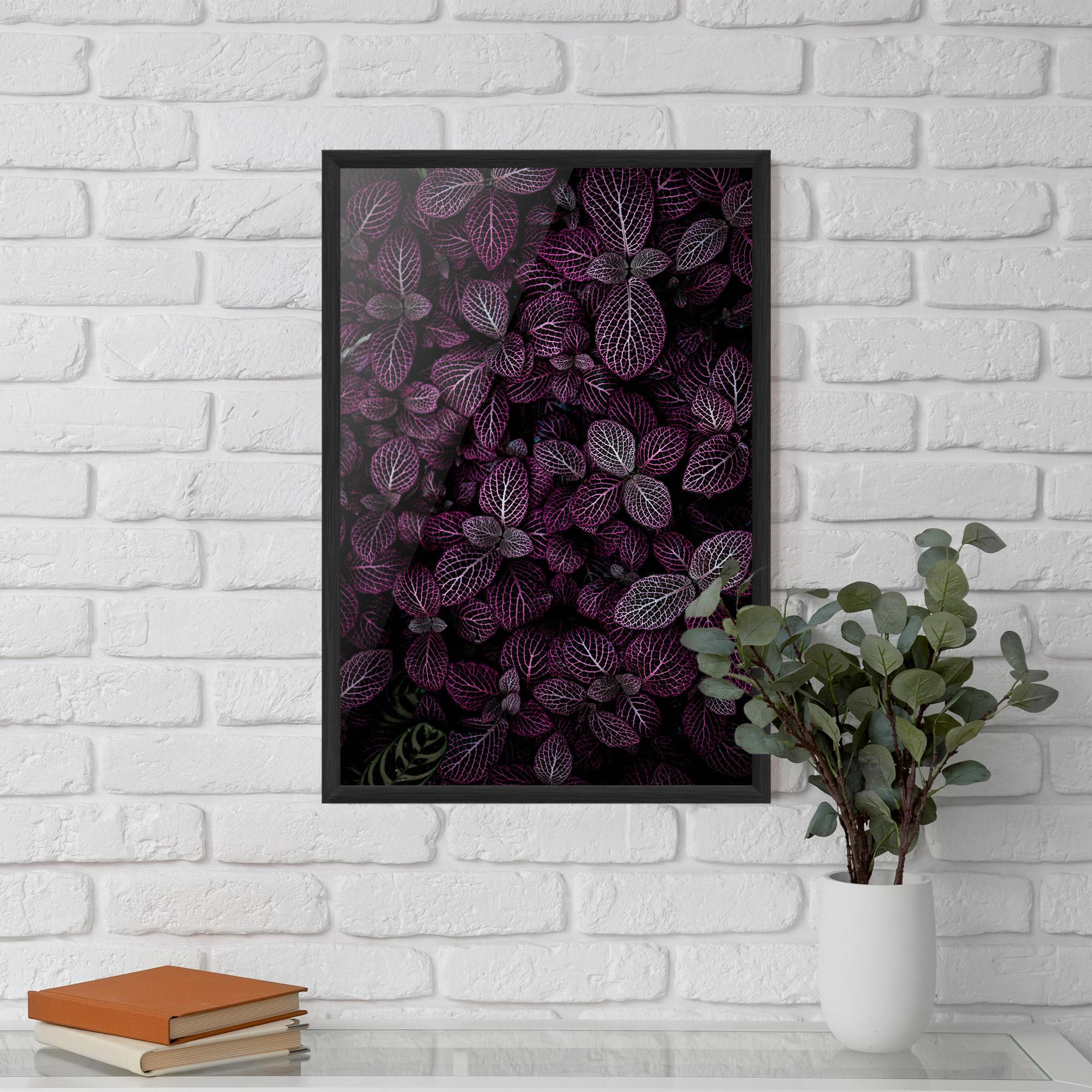 Poster Înrămat Purple Leaves mockup 5