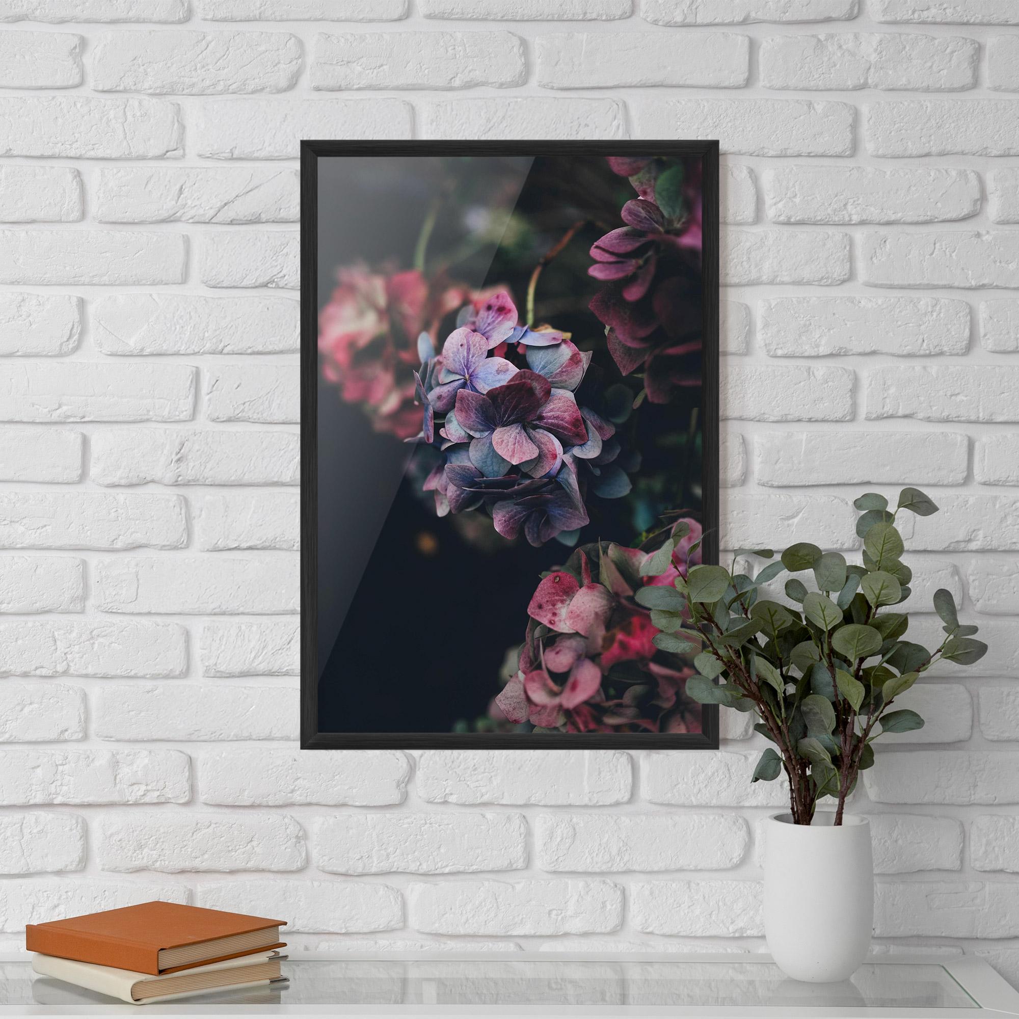 Poster Înrămat Red Pink Flower mockup 5