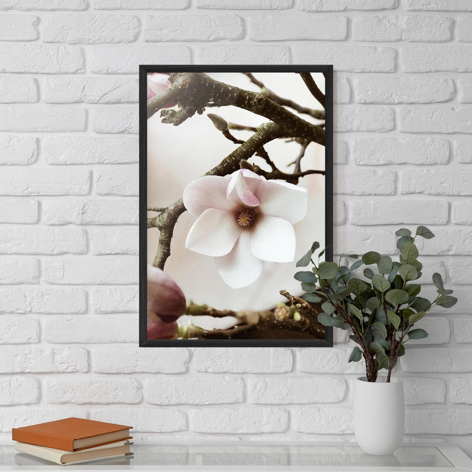 Poster Înrămat White Flower Tree mockup 5