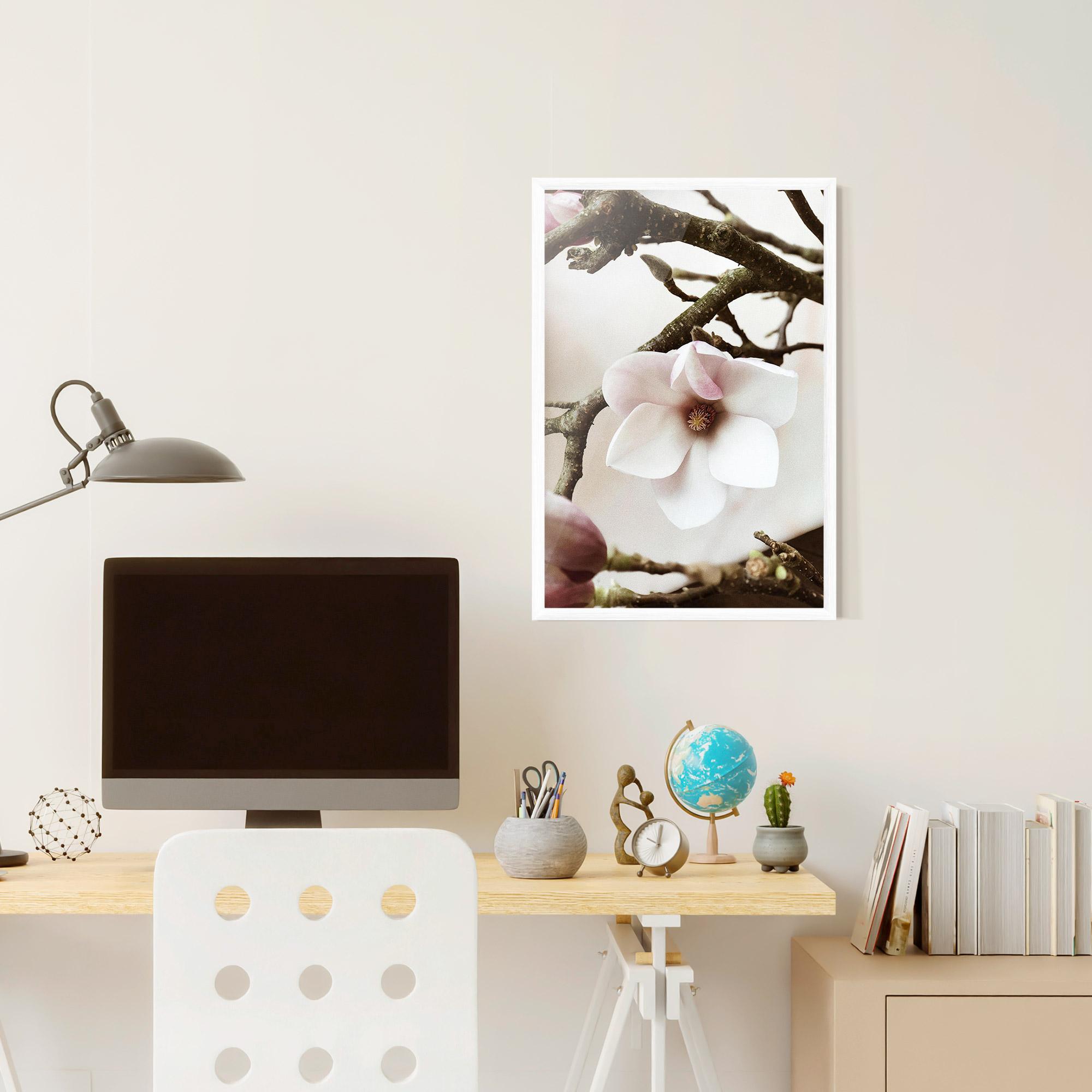 Poster Înrămat White Flower Tree mockup 6