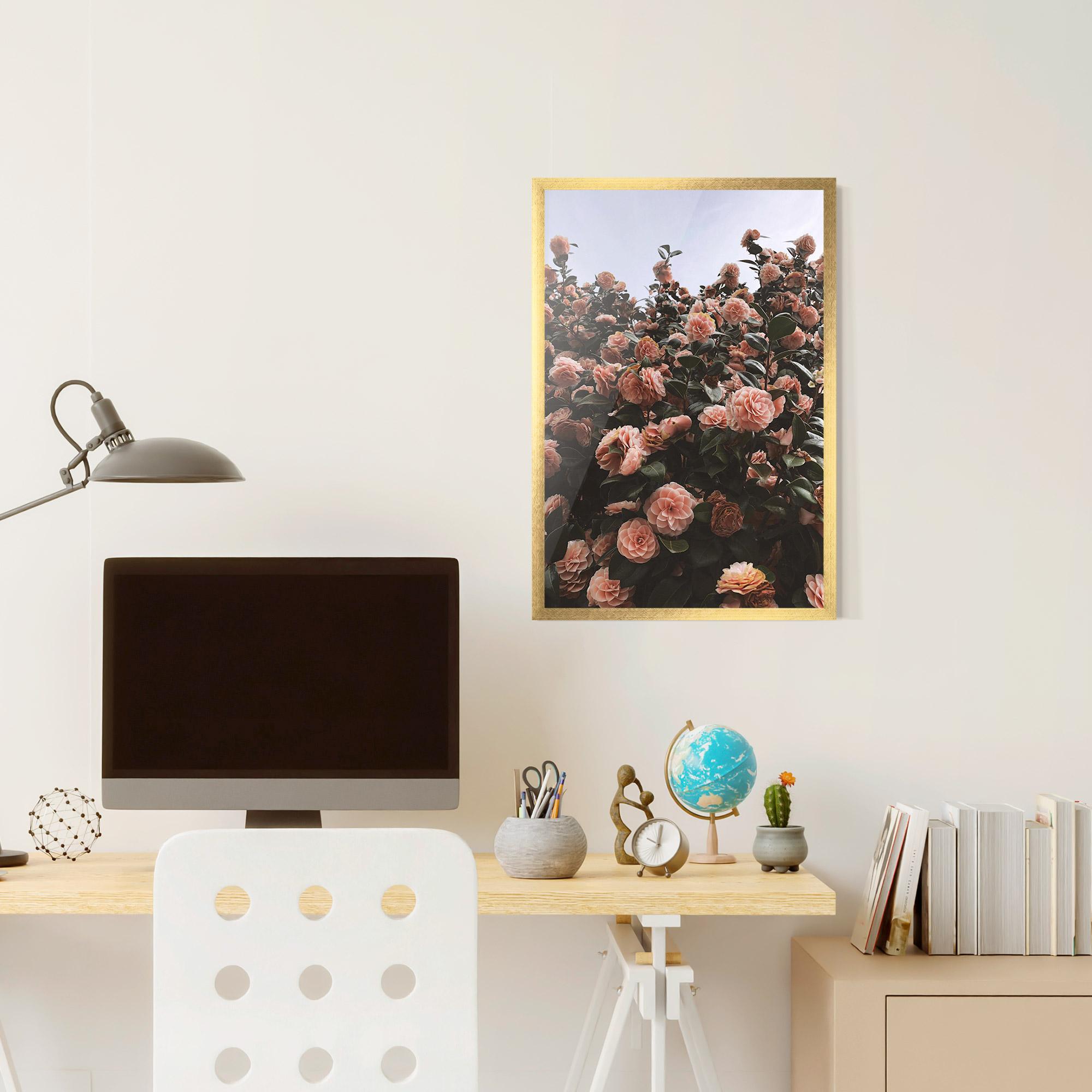 Poster Înrămat Rose Wild Wall mockup 6