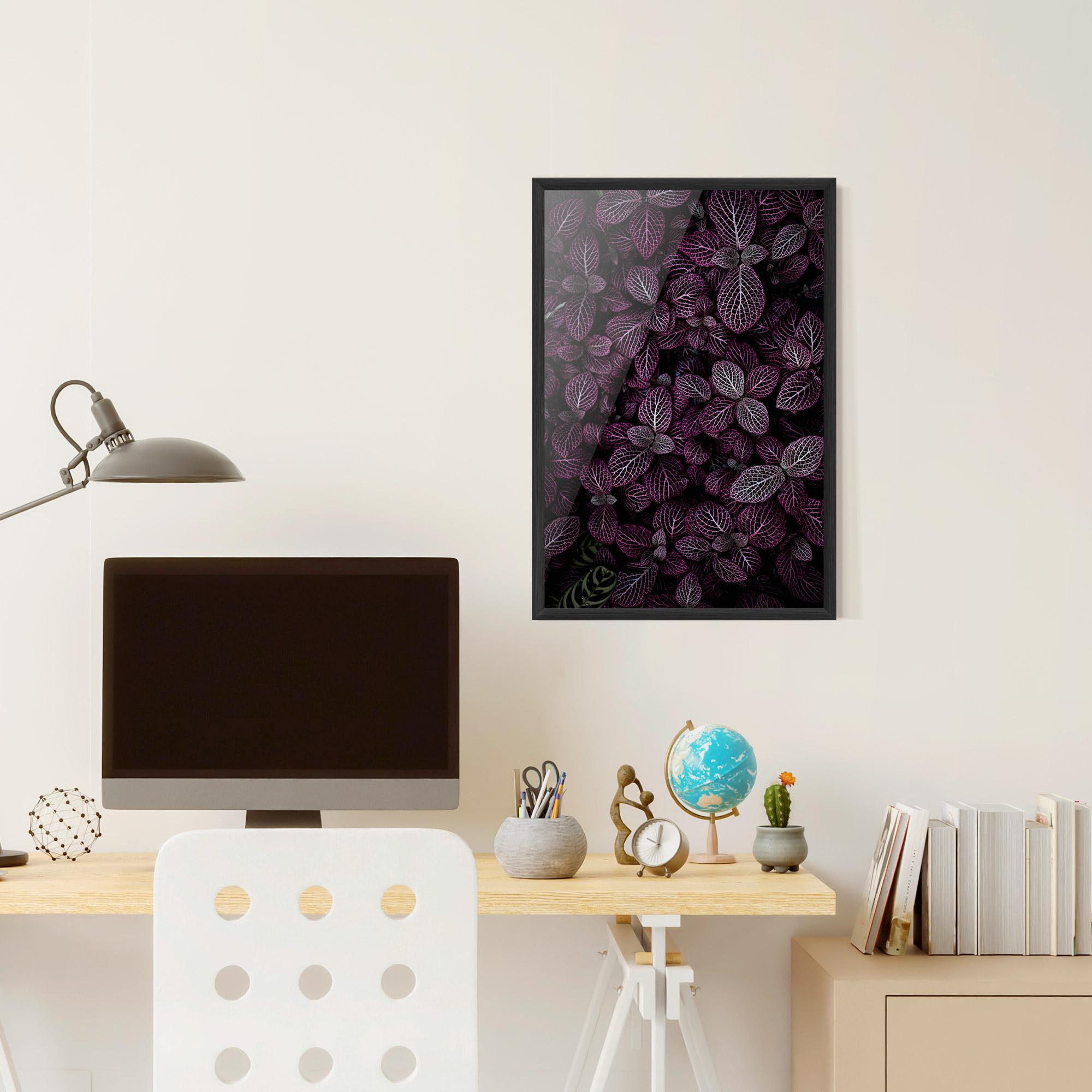 Poster Înrămat Purple Leaves mockup 6