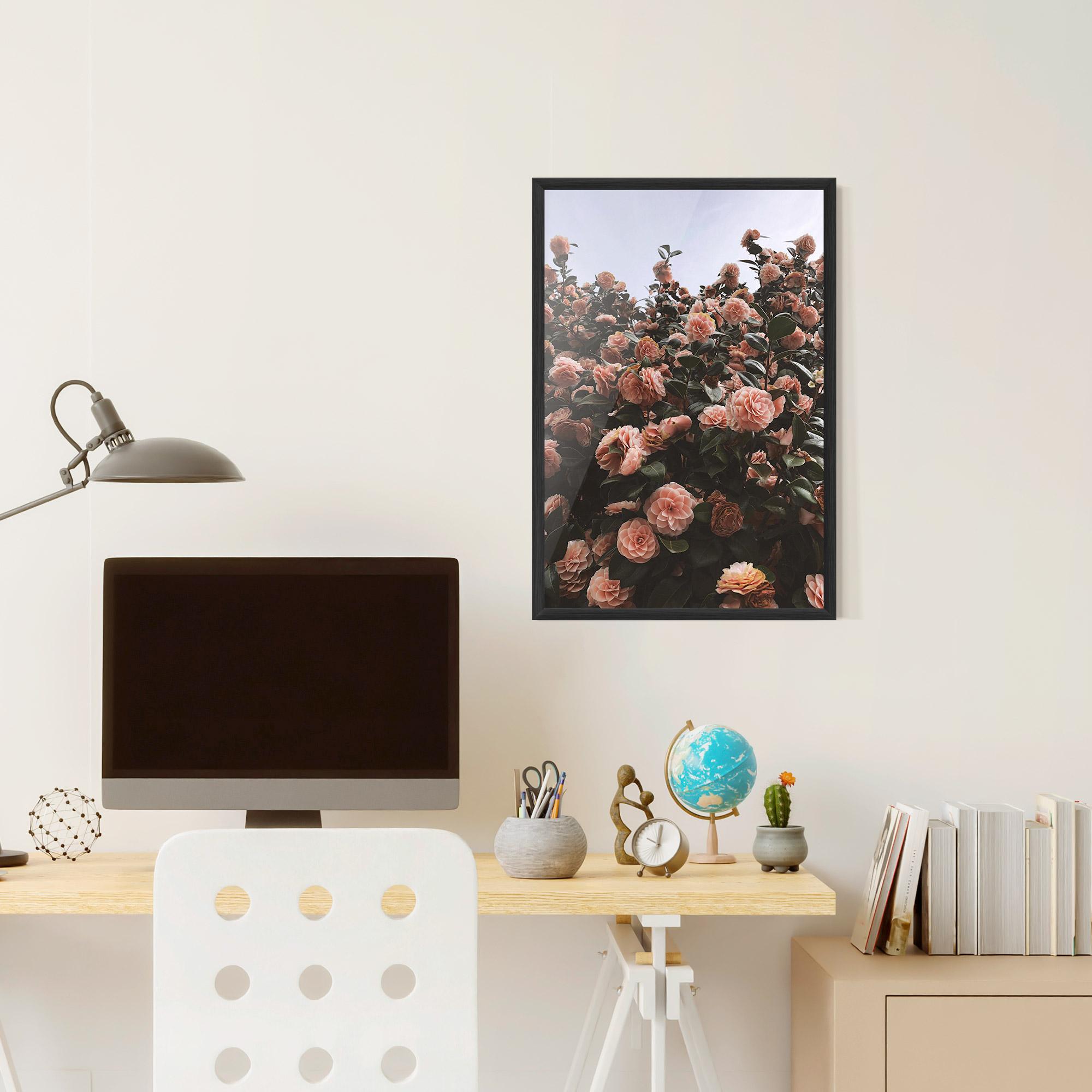 Poster Înrămat Rose Wild Wall mockup 6