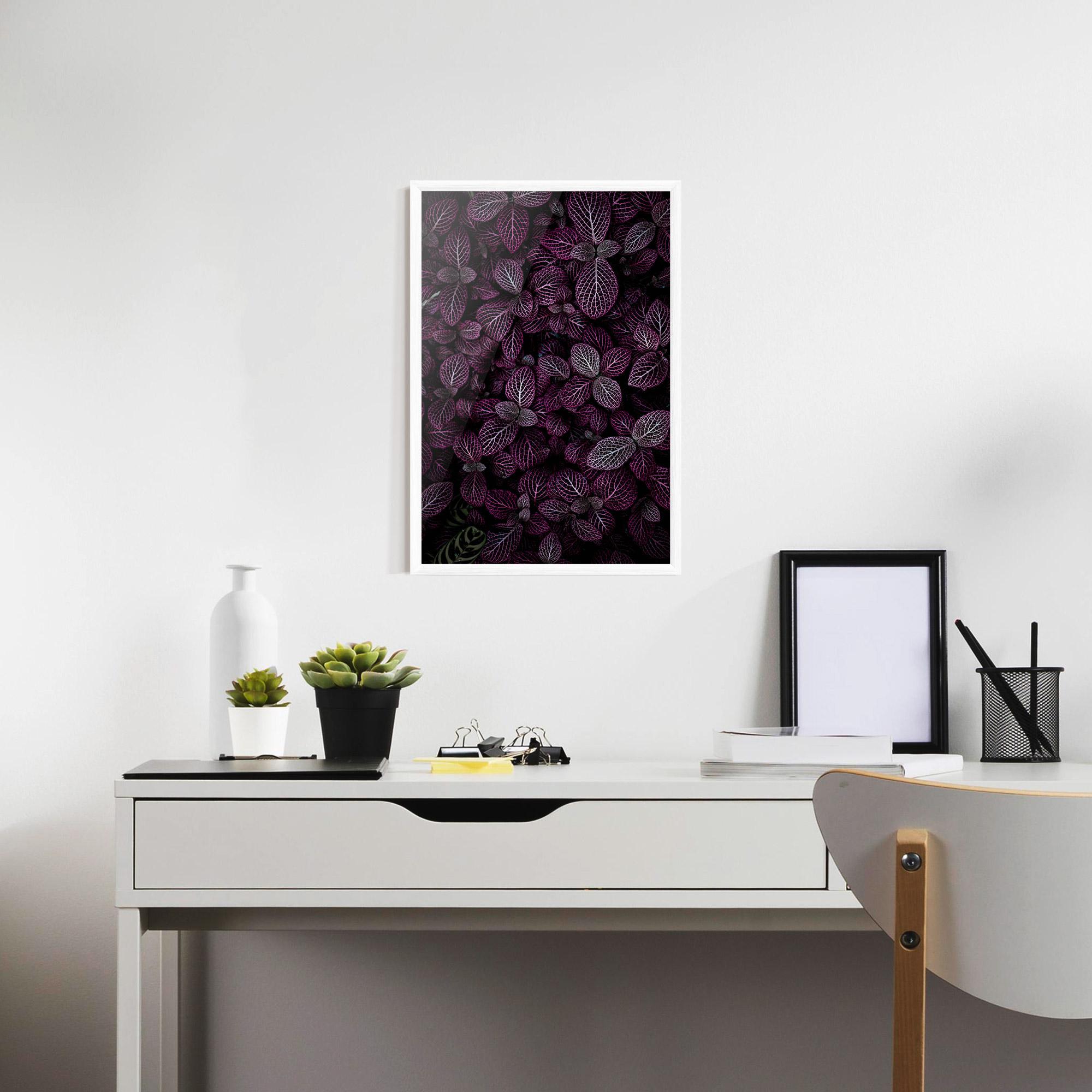 Poster Înrămat Purple Leaves mockup 7