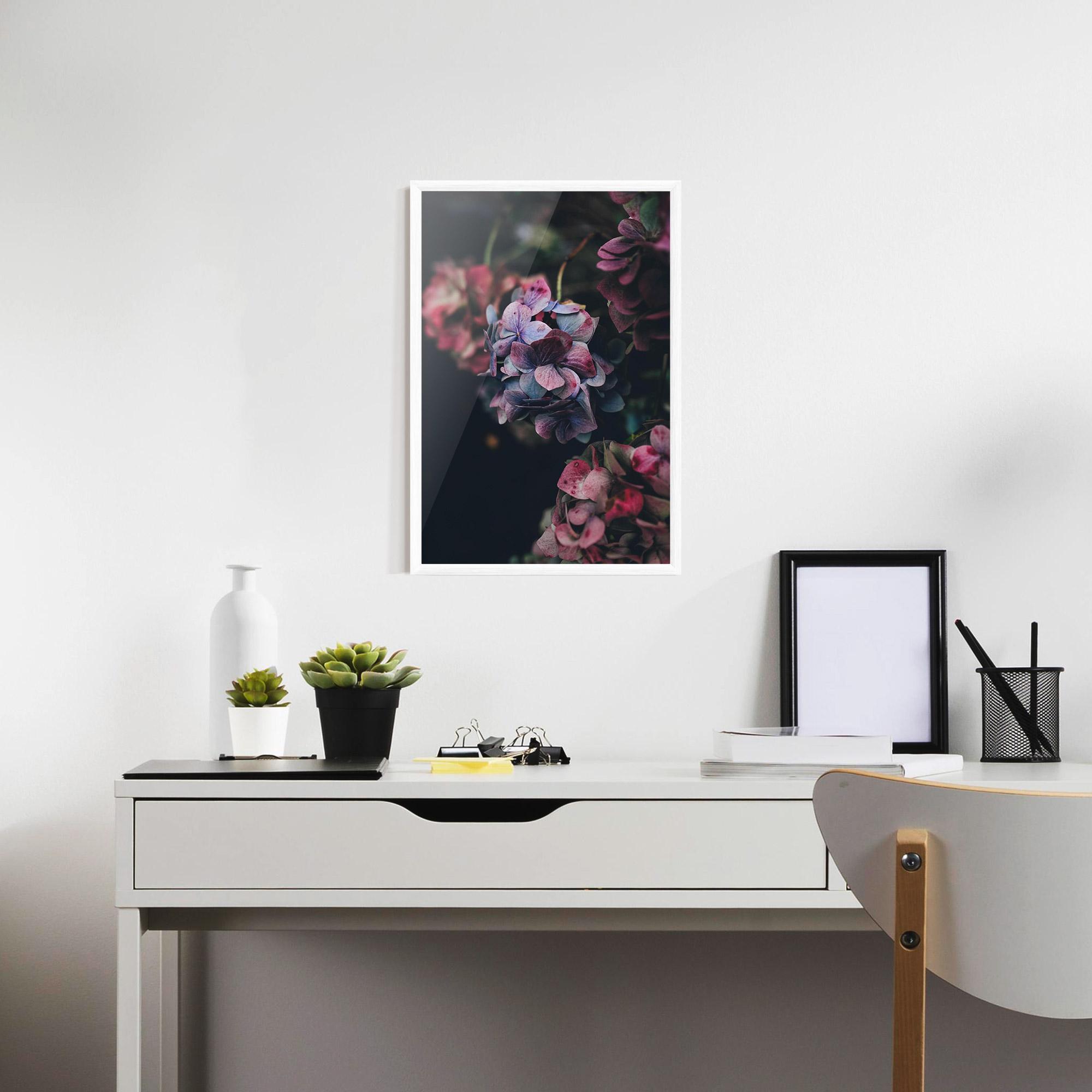 Poster Înrămat Red Pink Flower mockup 7