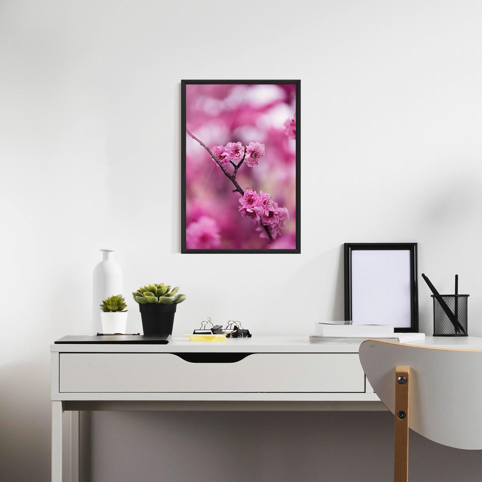 Poster Înrămat Pink Flower Tree mockup 7