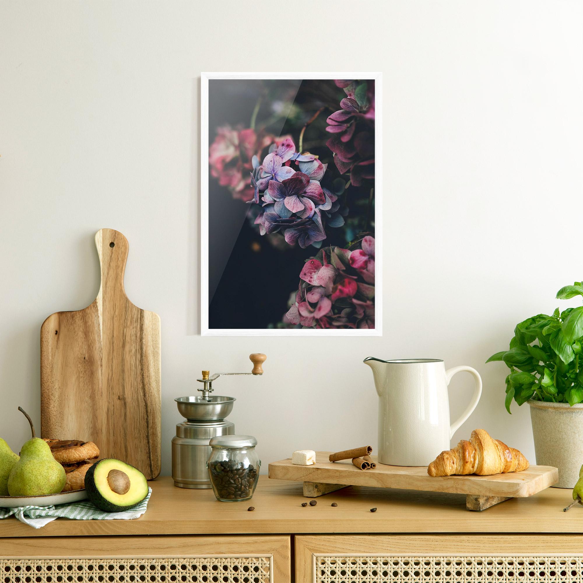 Poster Înrămat Red Pink Flower mockup 8