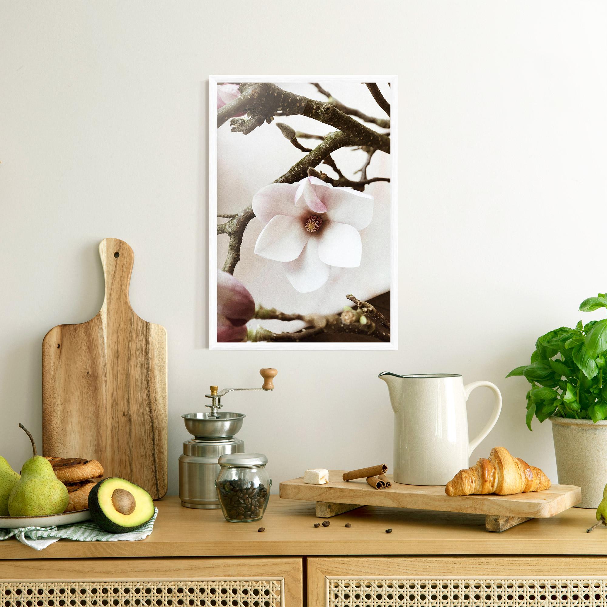 Poster Înrămat White Flower Tree mockup 8