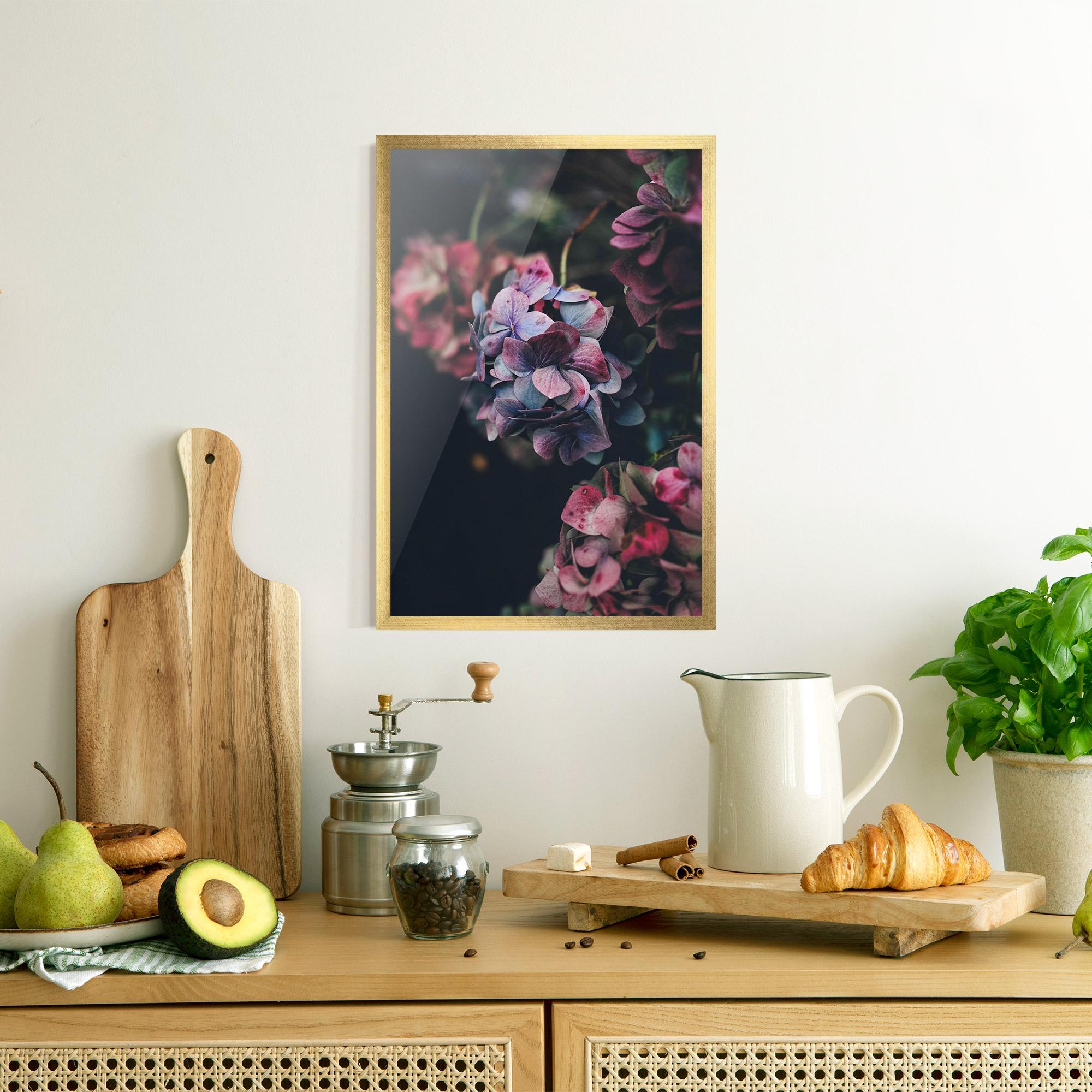 Poster Înrămat Red Pink Flower mockup 8