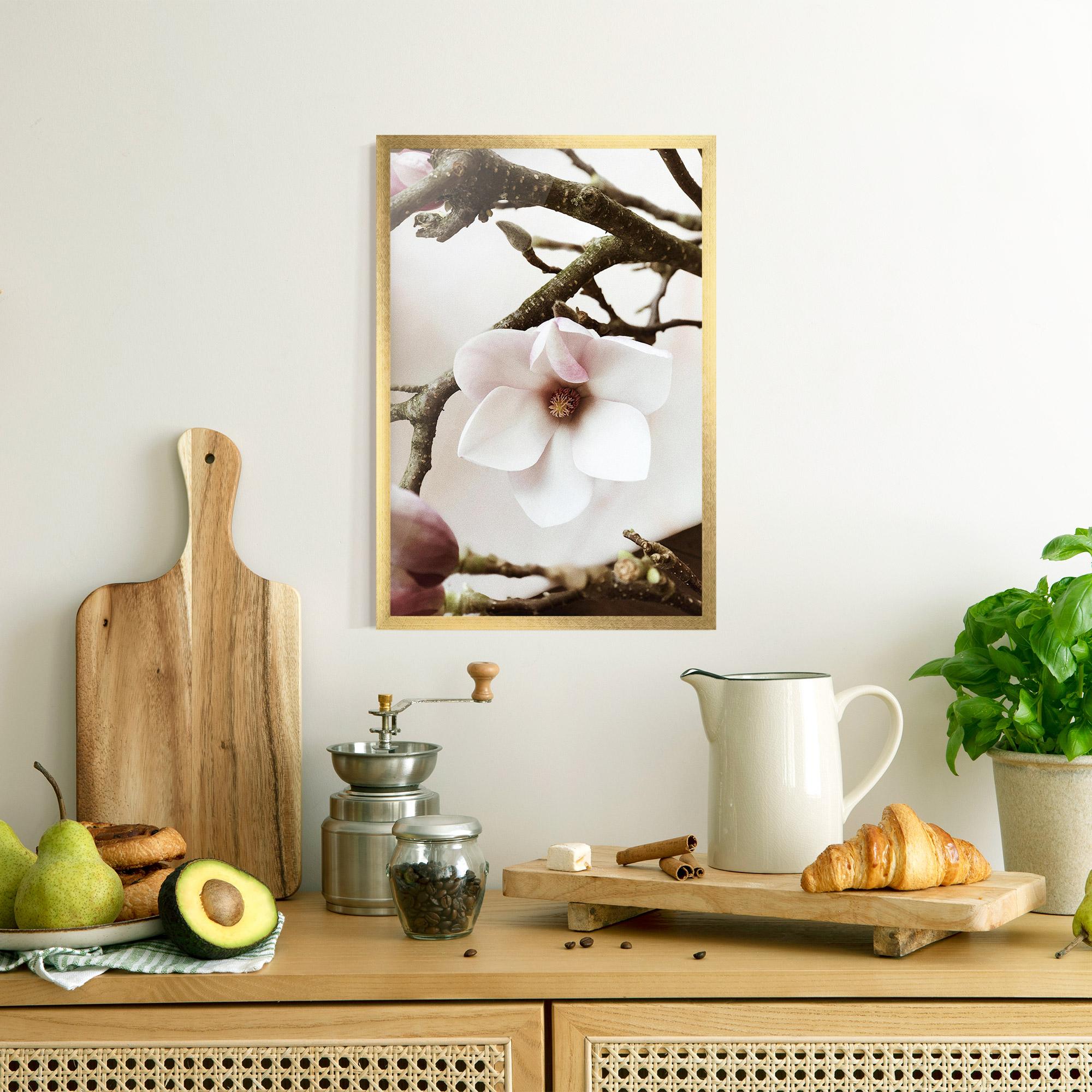 Poster Înrămat White Flower Tree mockup 8