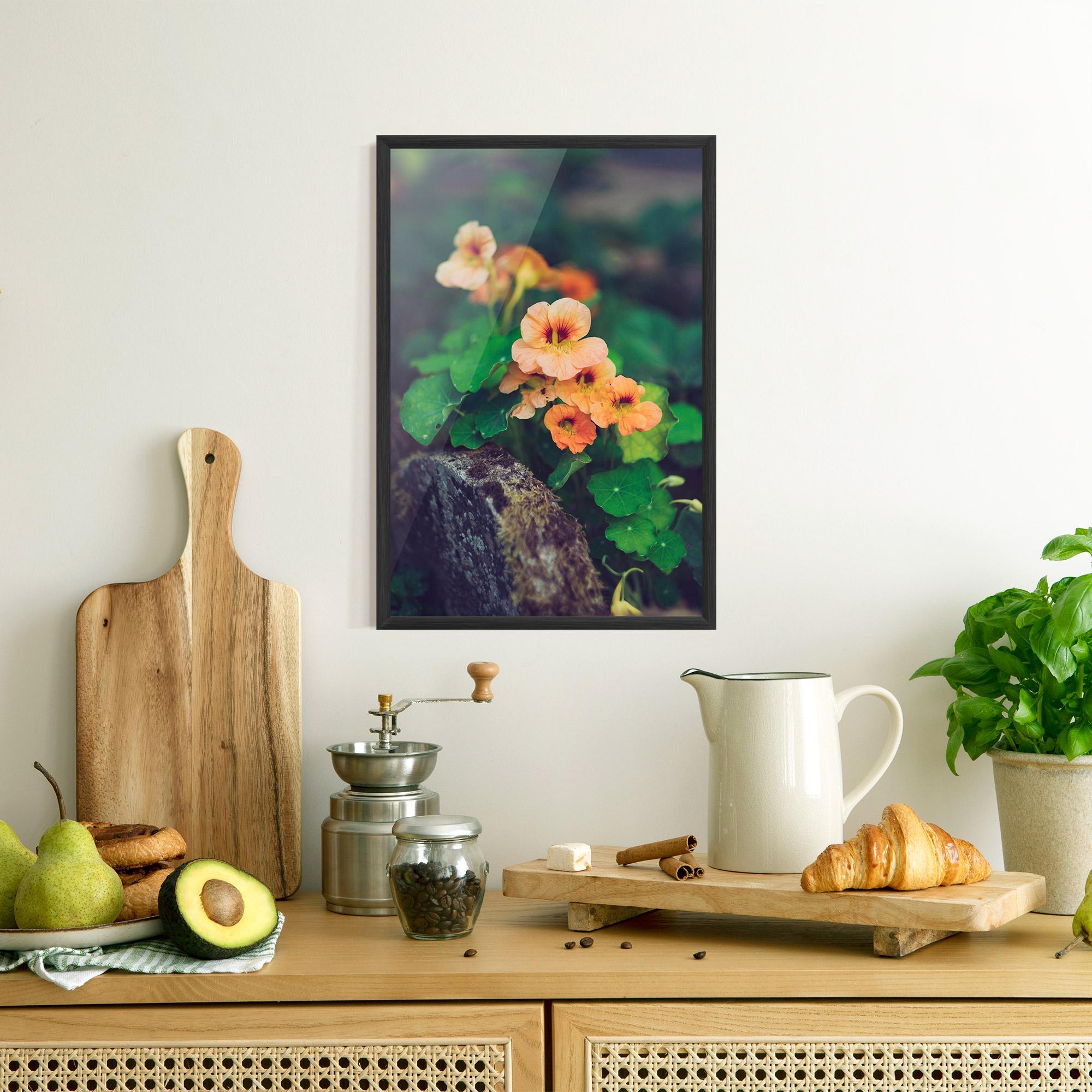 Poster Înrămat Small Pink Flowers mockup 8