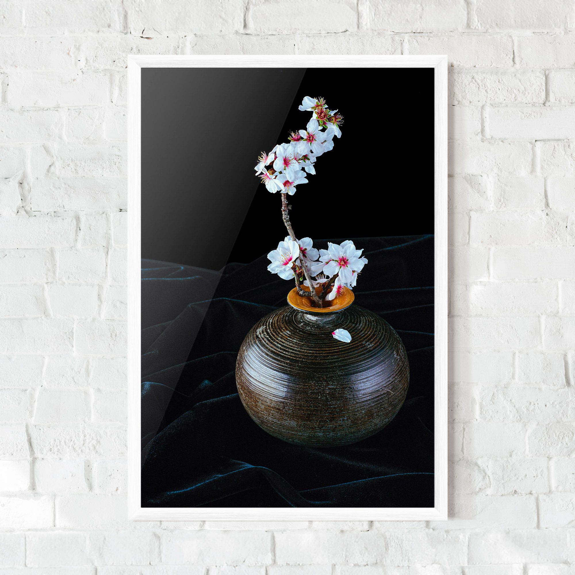 Brown Vase Flowers mockup 0