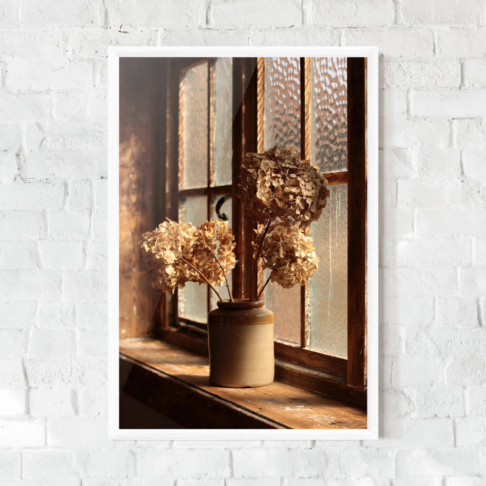 Poster Înrămat Vintage Vase Flowers mockup 0