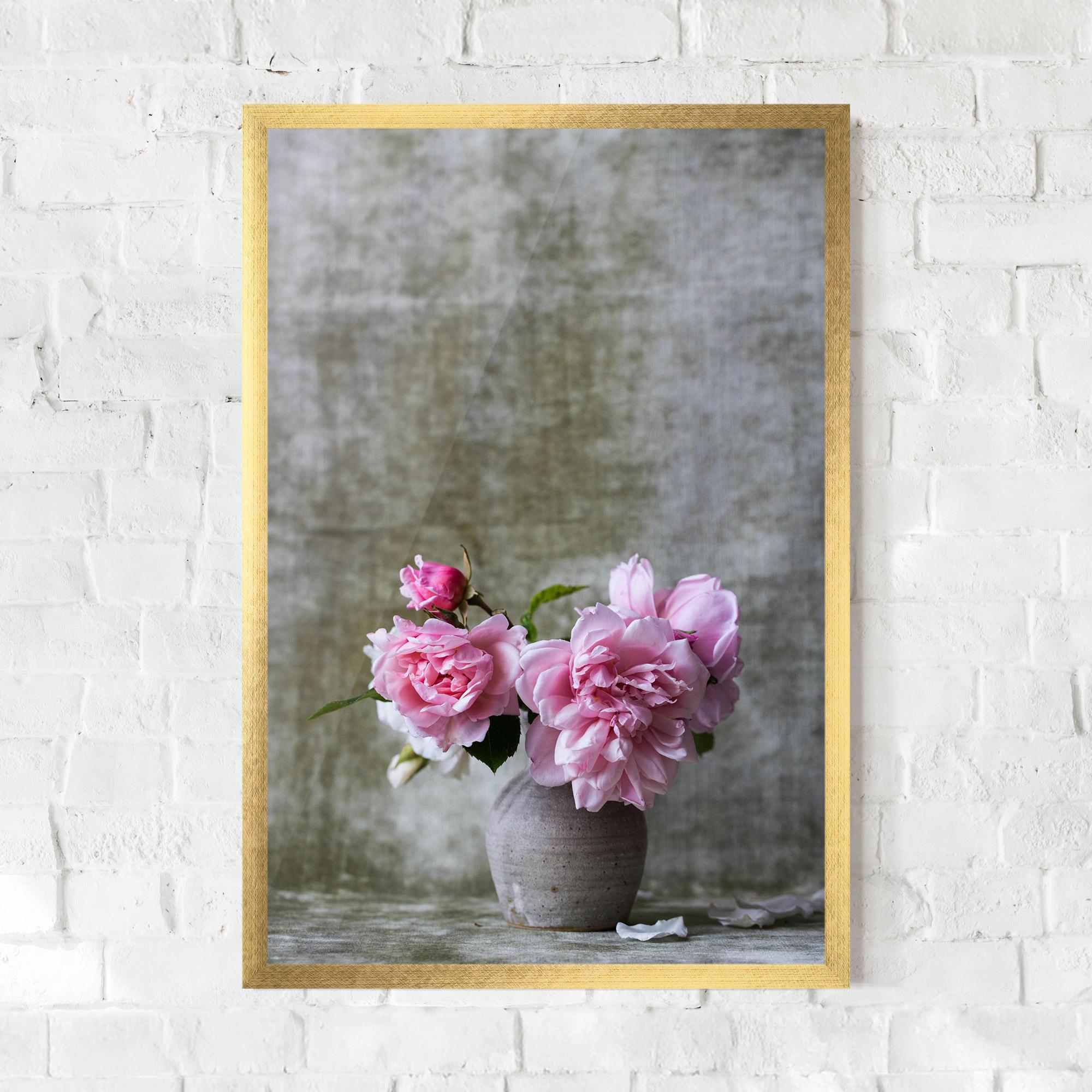 Poster Înrămat Rose Vase mockup 0