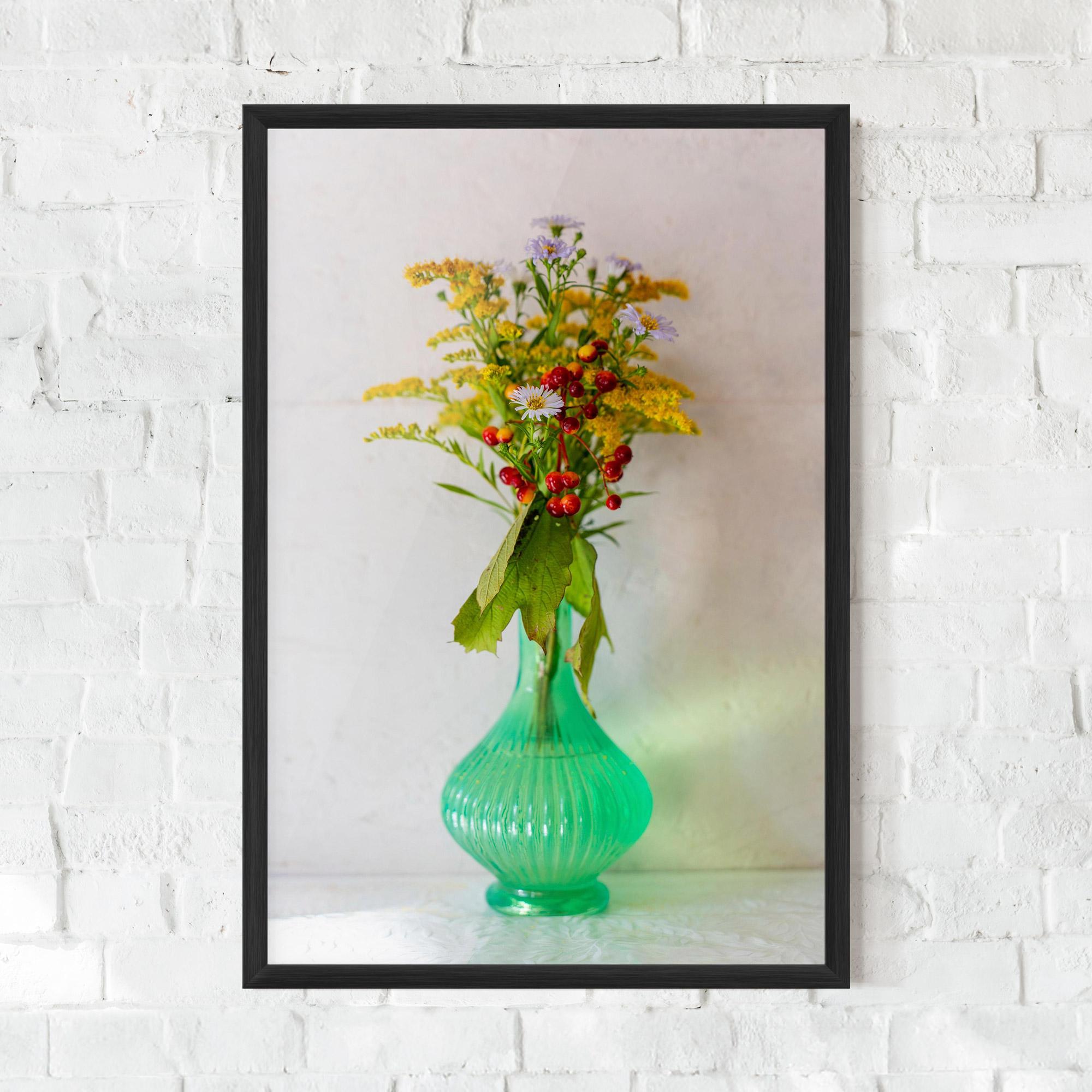 Poster Înrămat Green Pretty Vase mockup 0