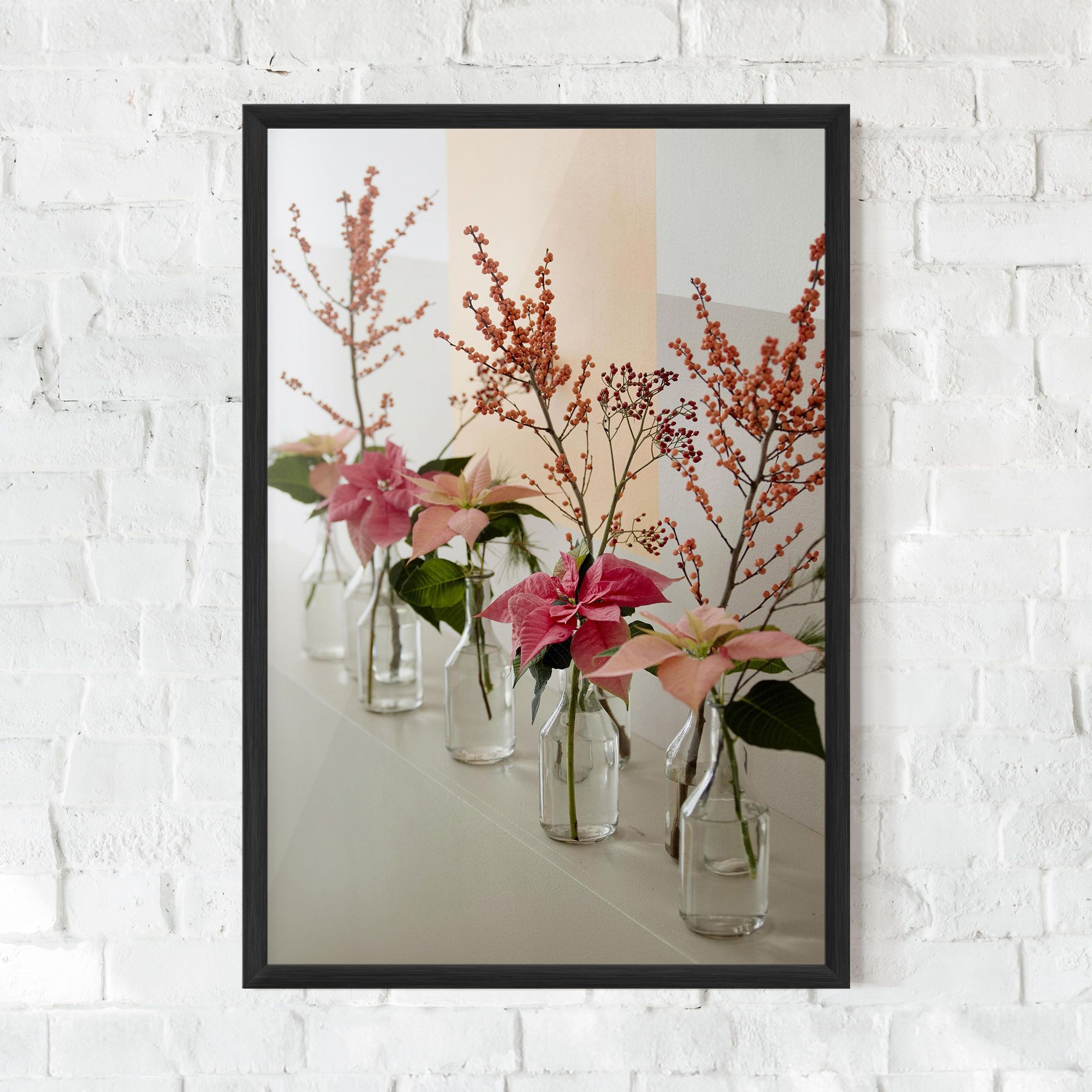Pink Red Flower Vase mockup 0