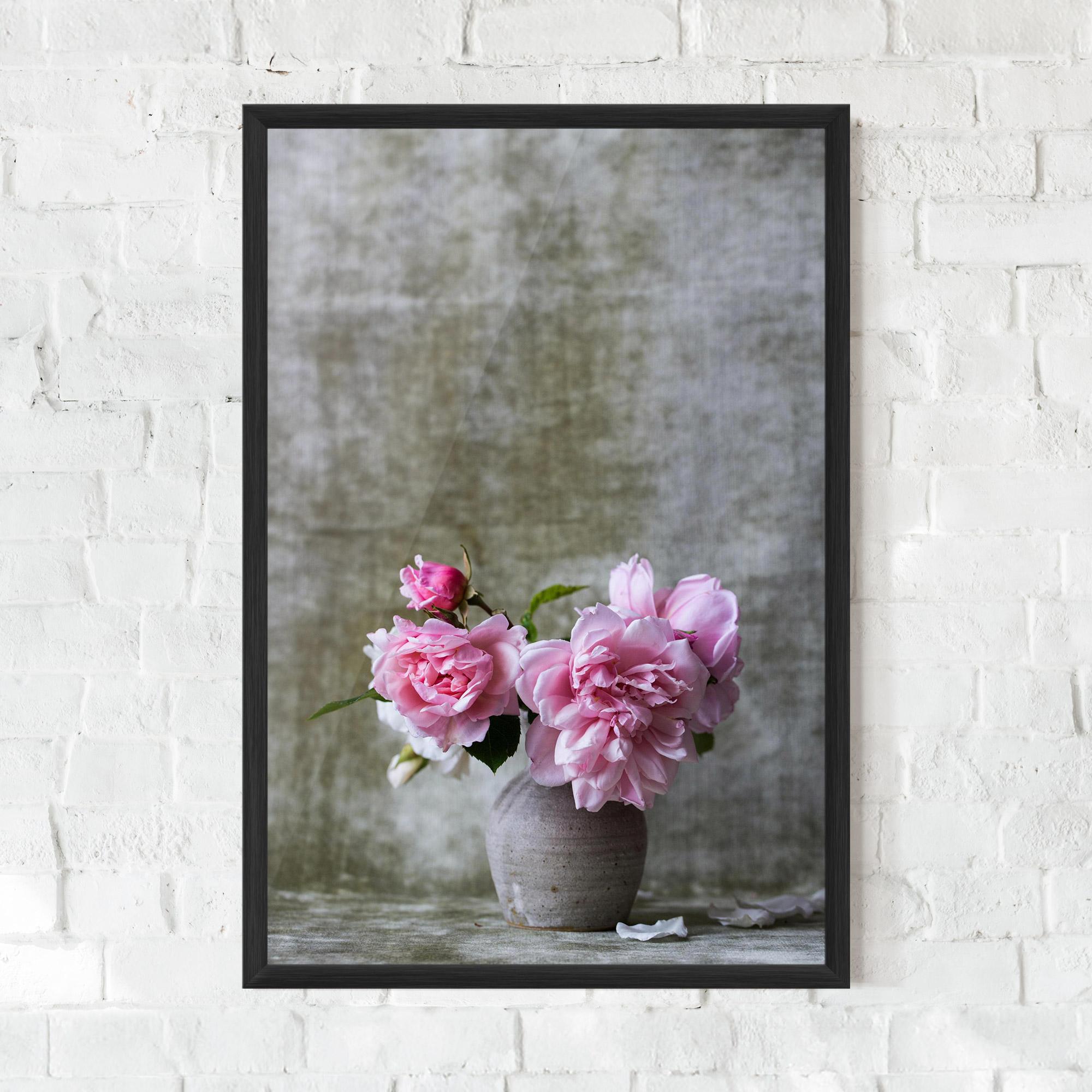 Poster Înrămat Rose Vase mockup 0