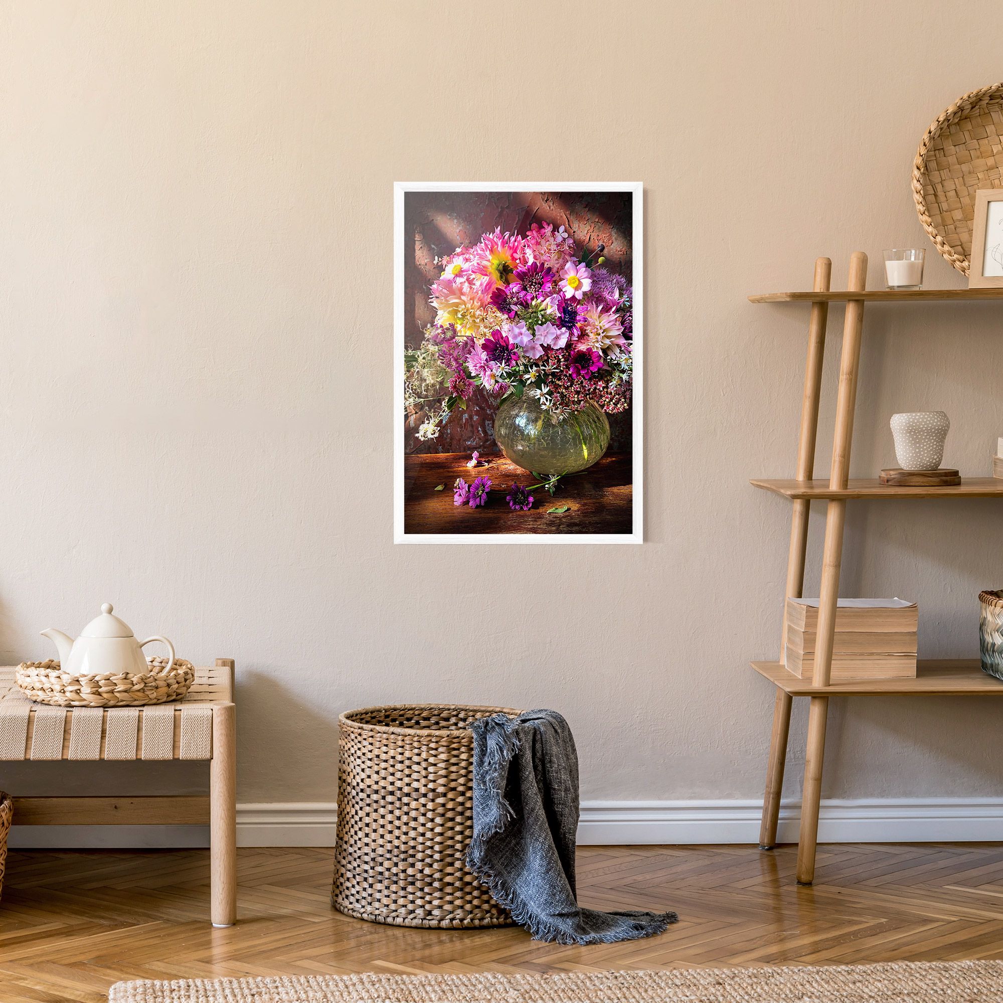 Purple Flowers Vasw mockup 9