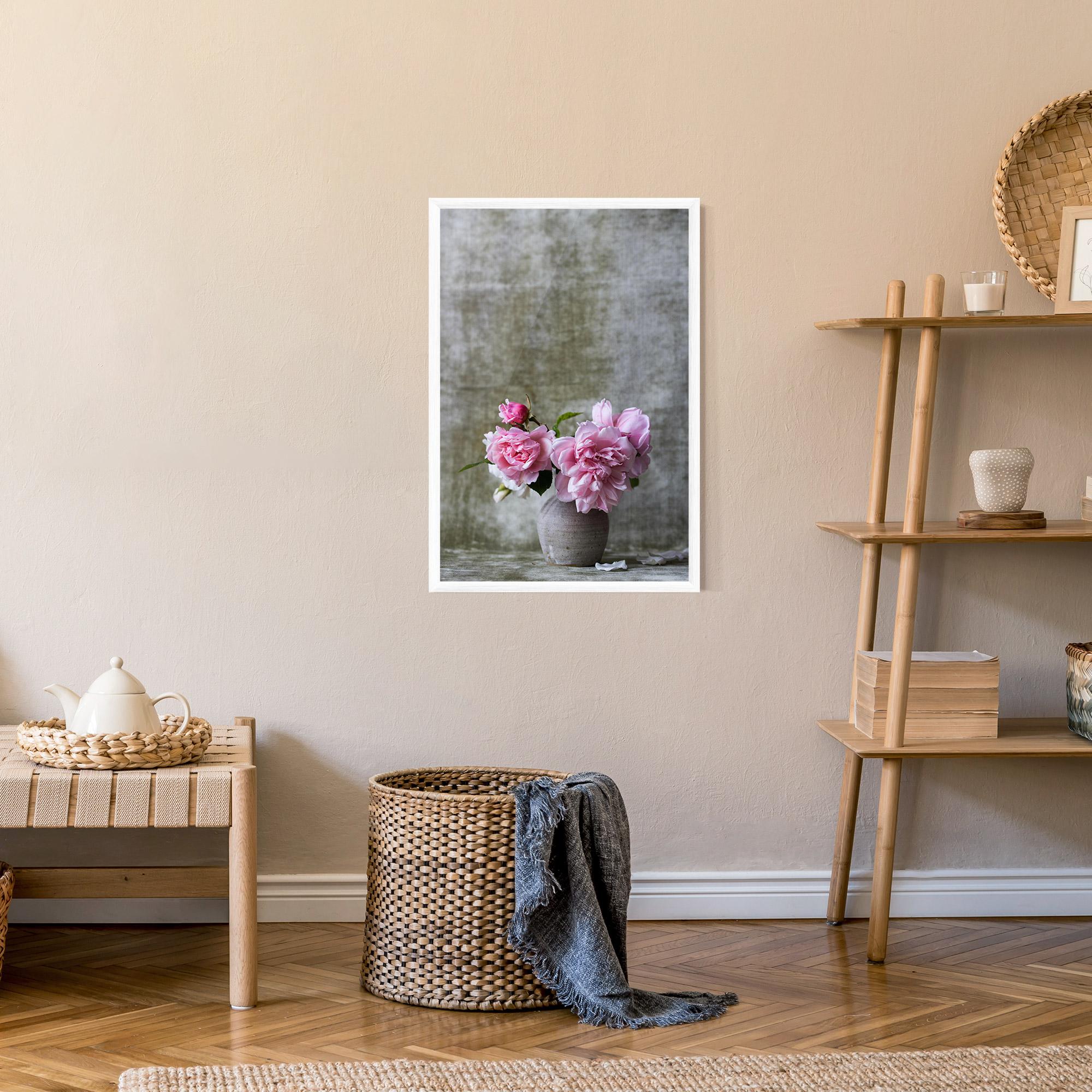 Poster Înrămat Rose Vase mockup 9