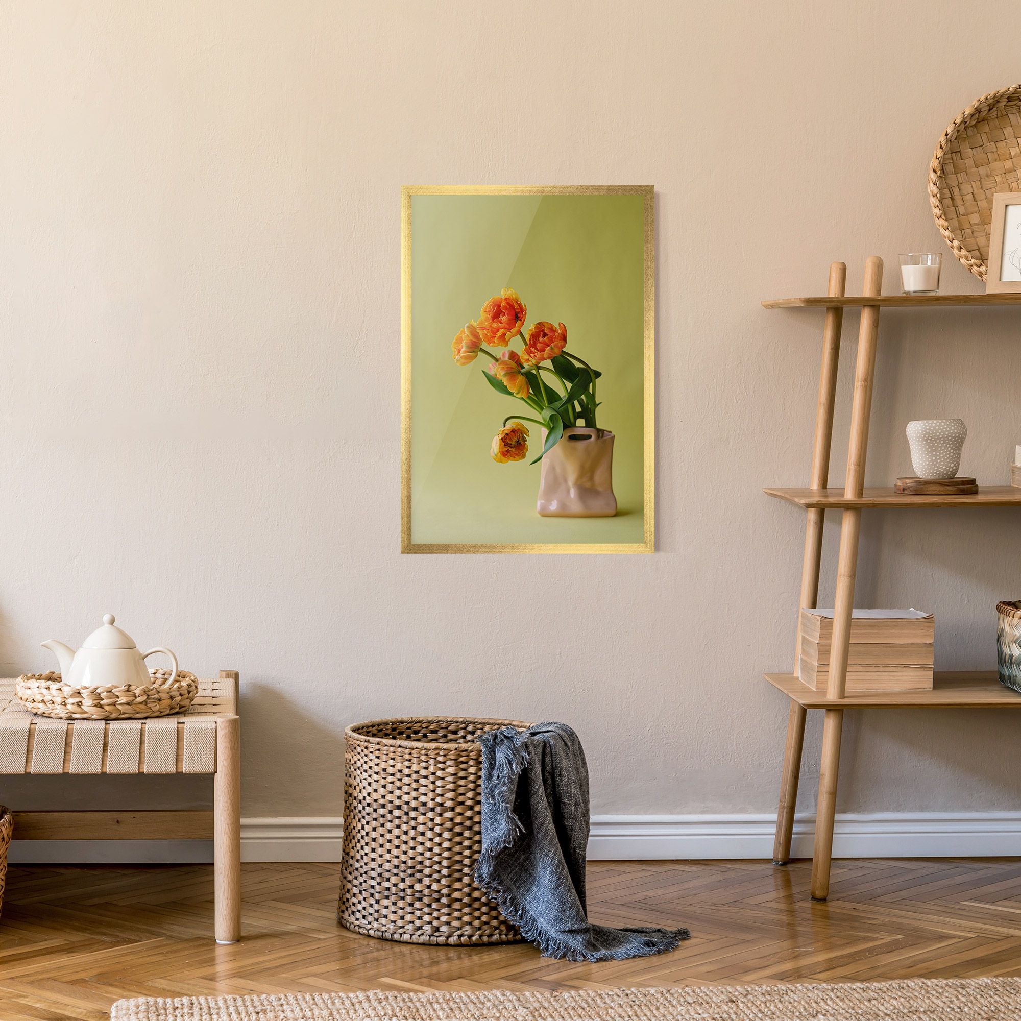 Cream Cool Vase mockup 9