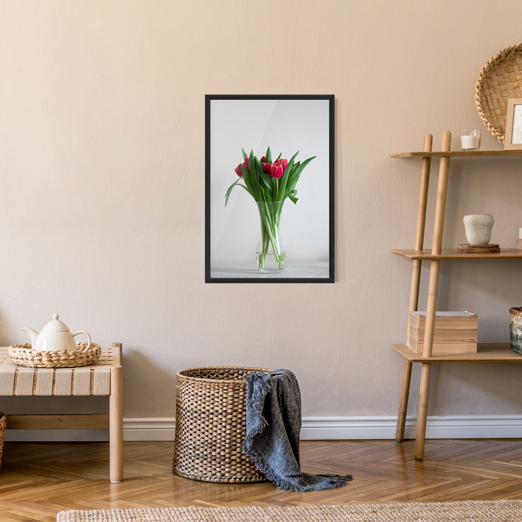 Pretty Tulips Vase mockup 9