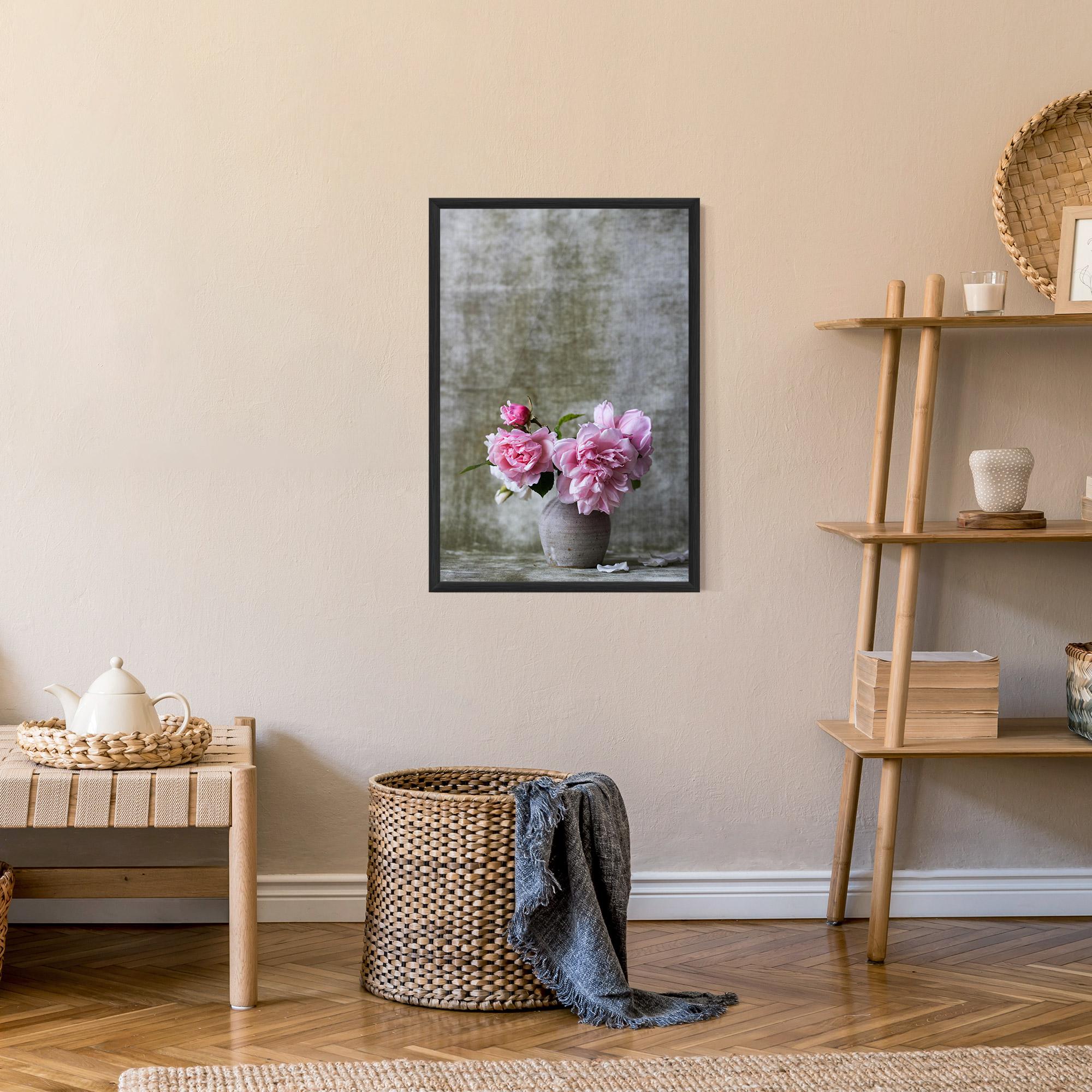 Poster Înrămat Rose Vase mockup 9