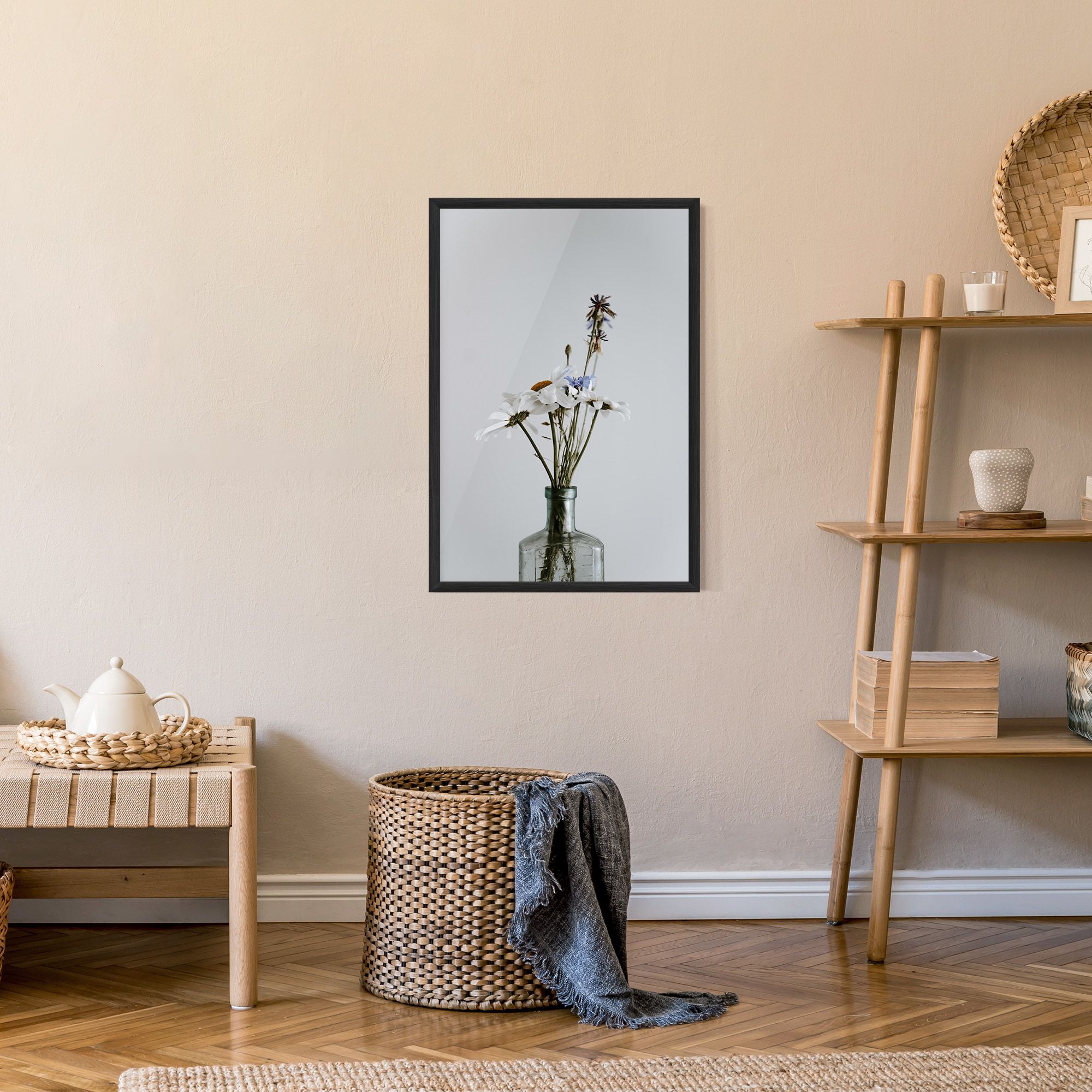 White Flower Vase mockup 9