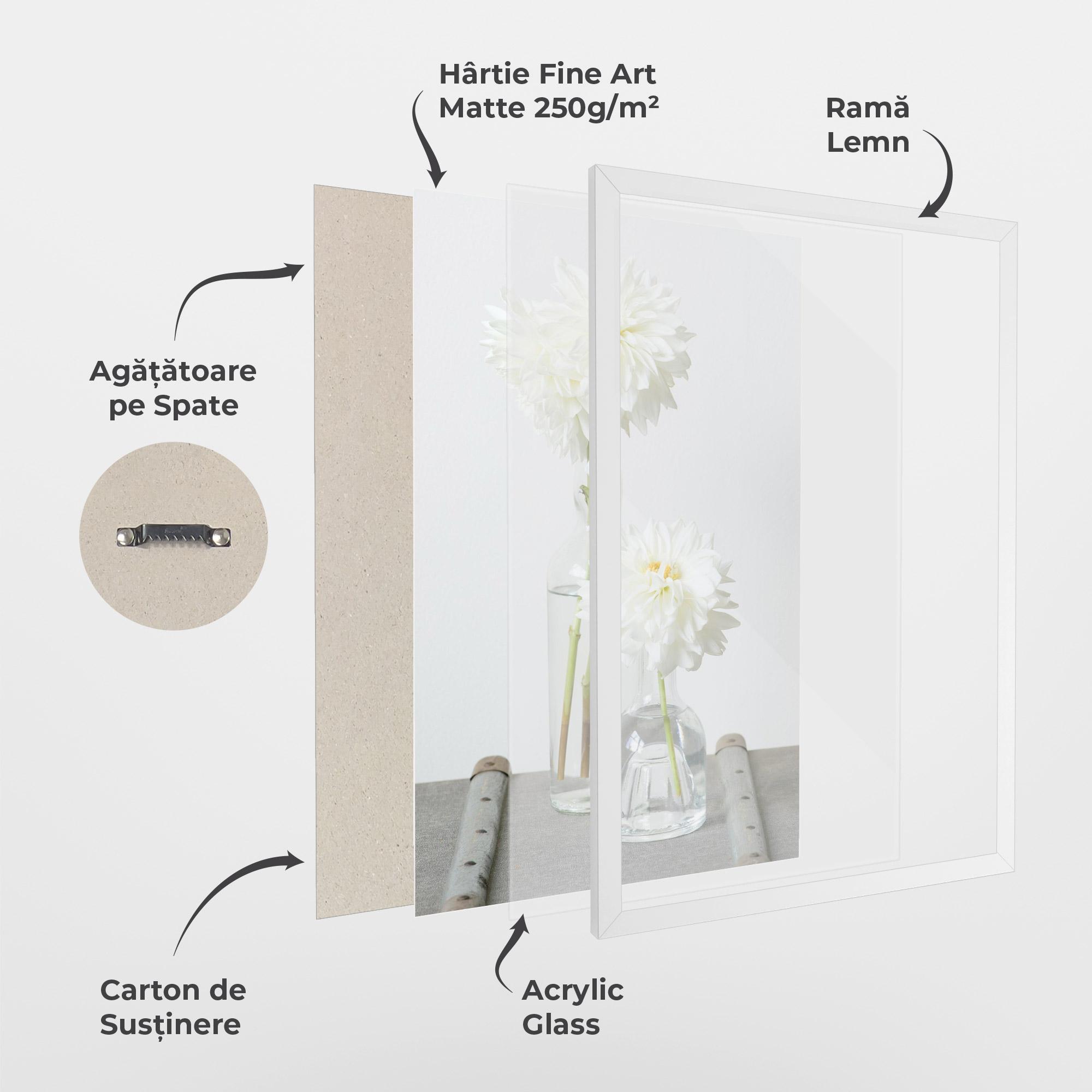 Poster Înrămat Big Flower Vase mockup 1