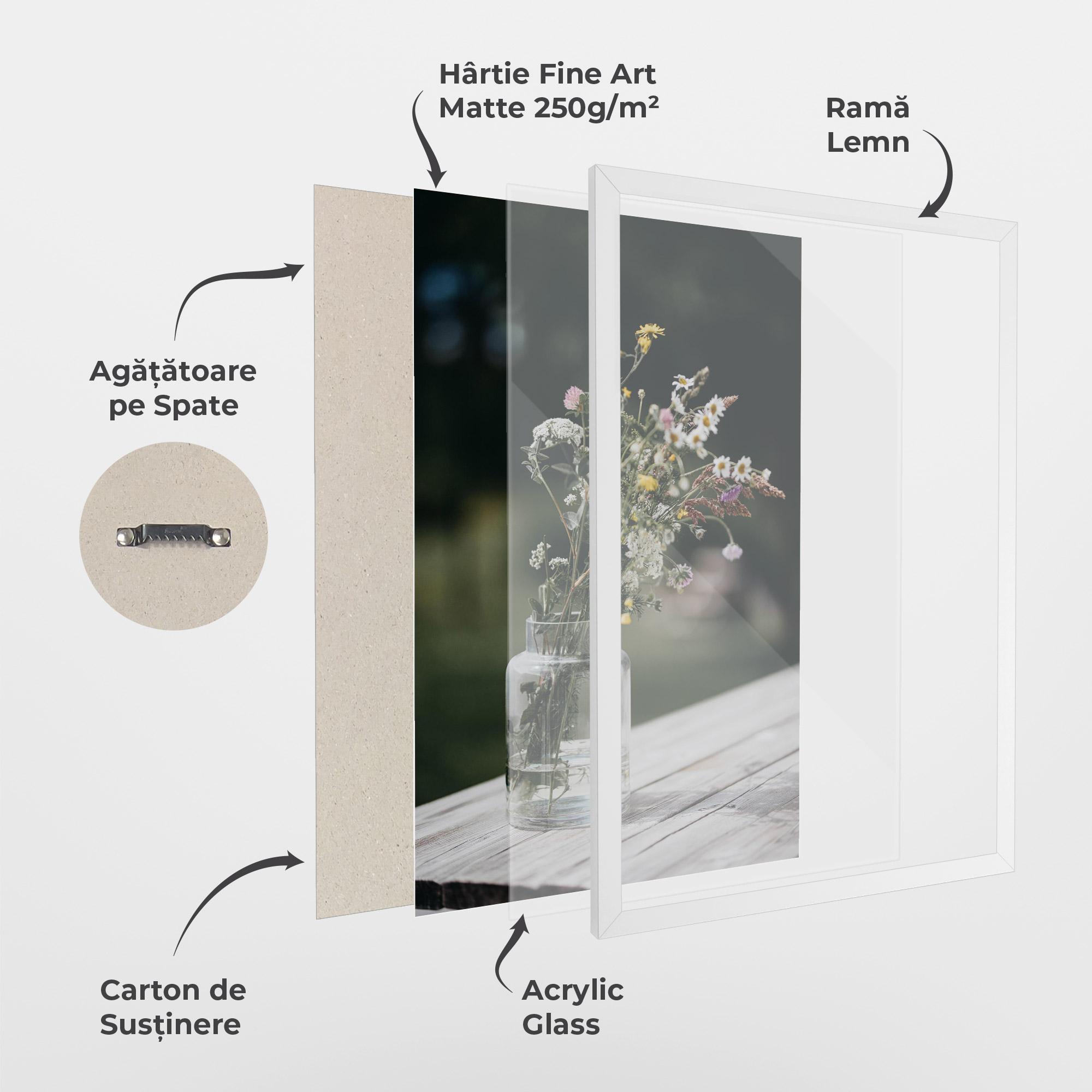 Poster Înrămat Nature Vase Flower mockup 1