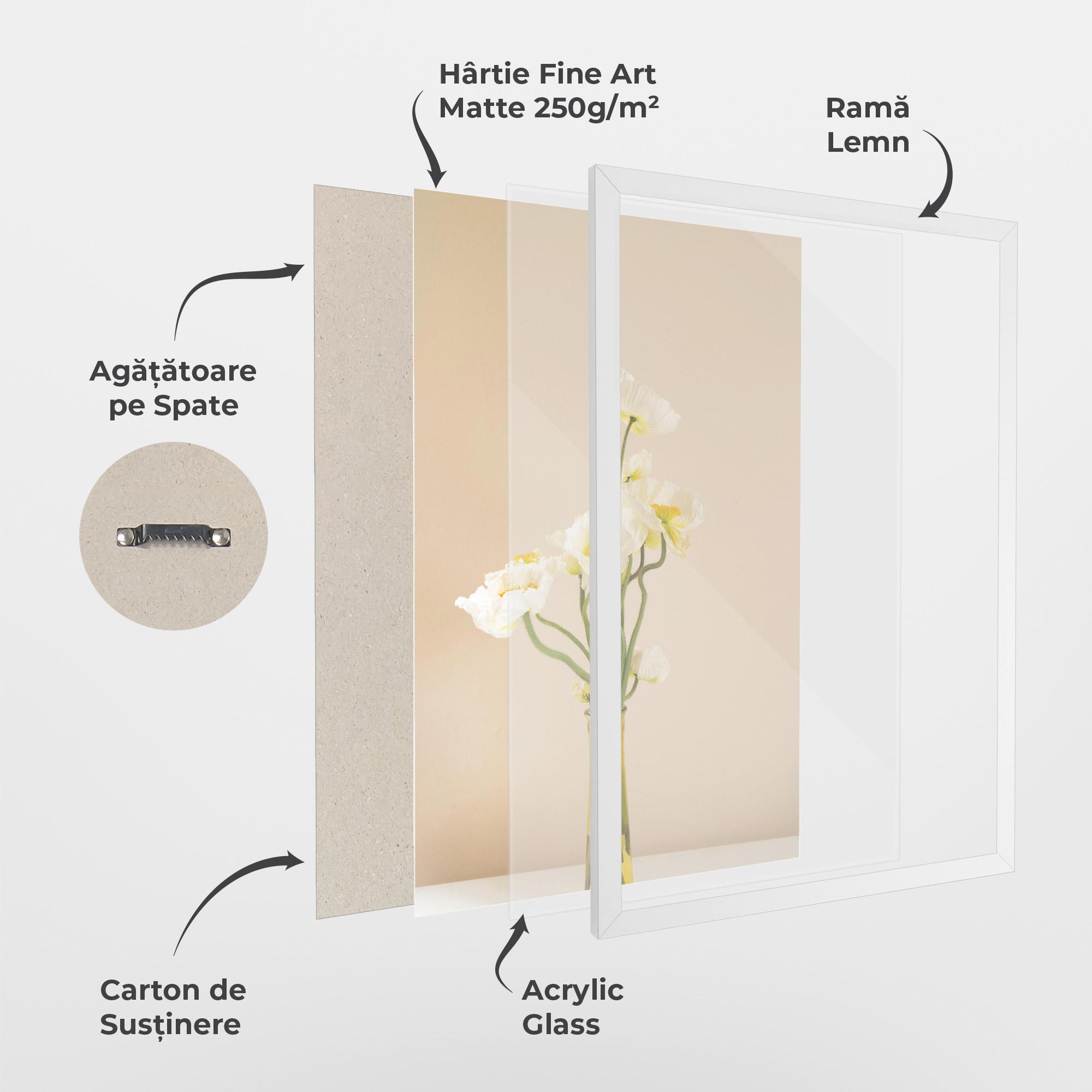 Poster Înrămat Pretty Vase mockup 1