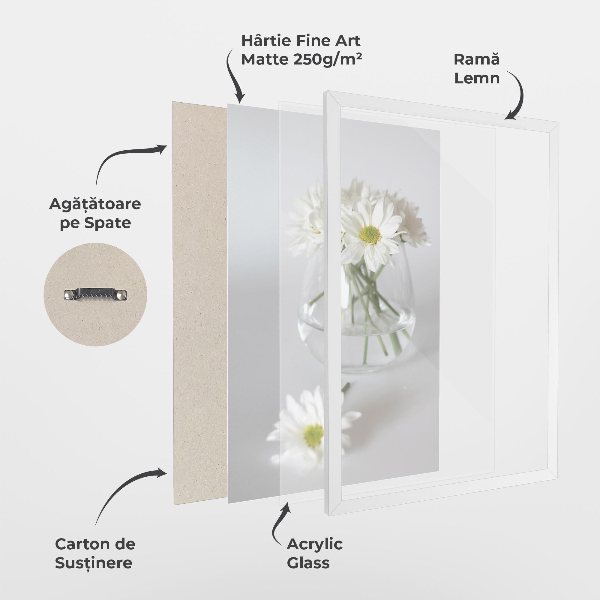Poster Înrămat Transparent Vase mockup 1