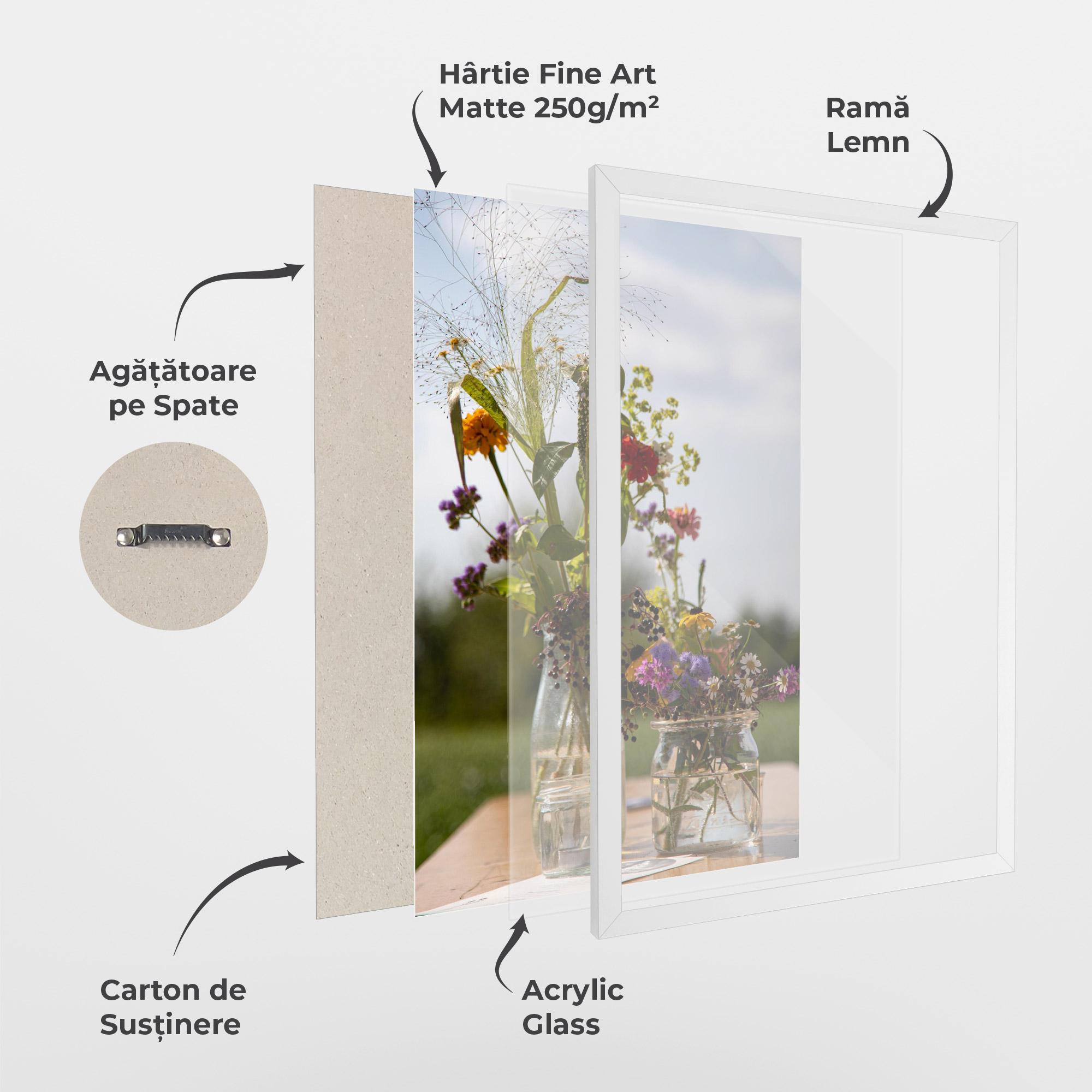 Poster Înrămat Wild Flowers Vase mockup 1