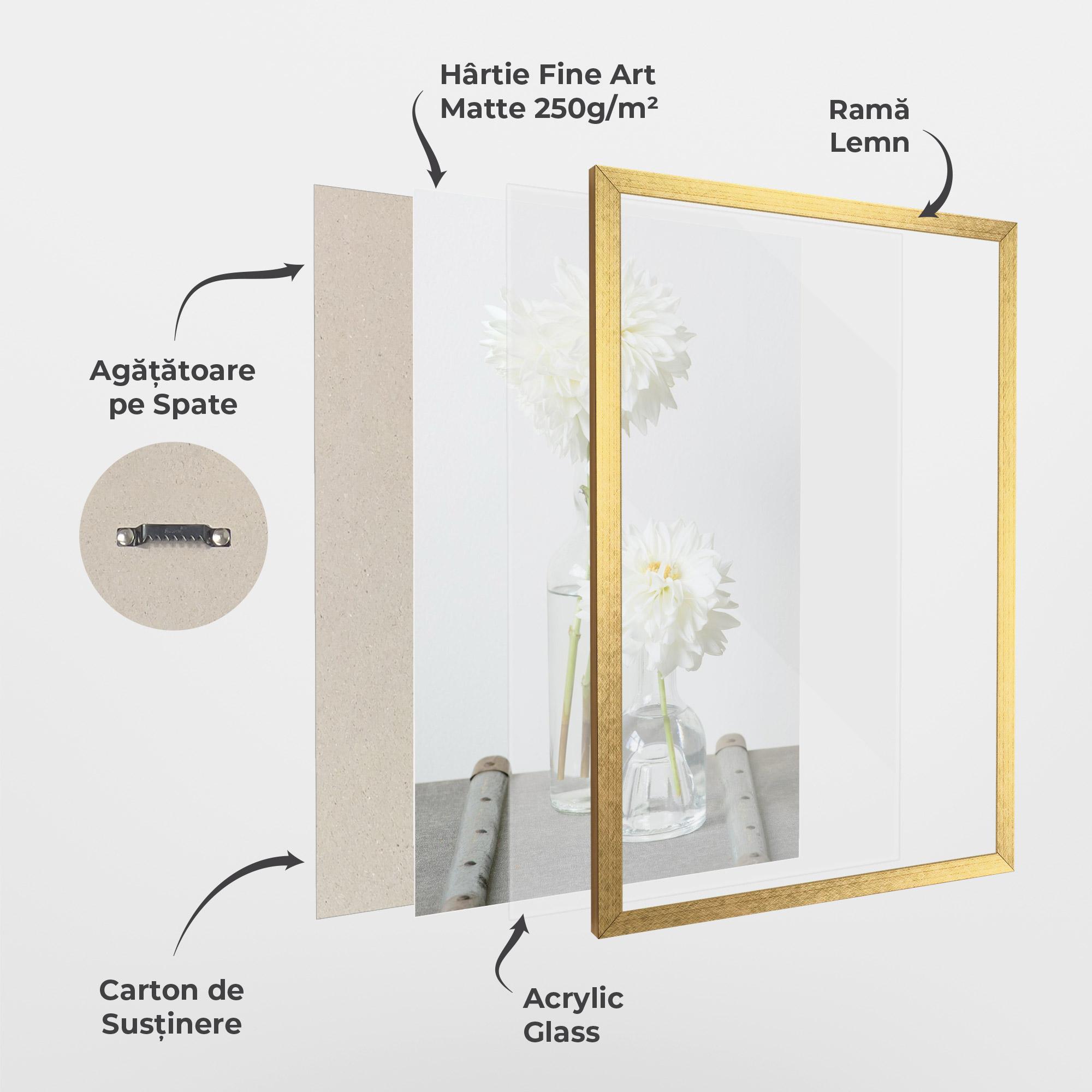 Poster Înrămat Big Flower Vase mockup 1